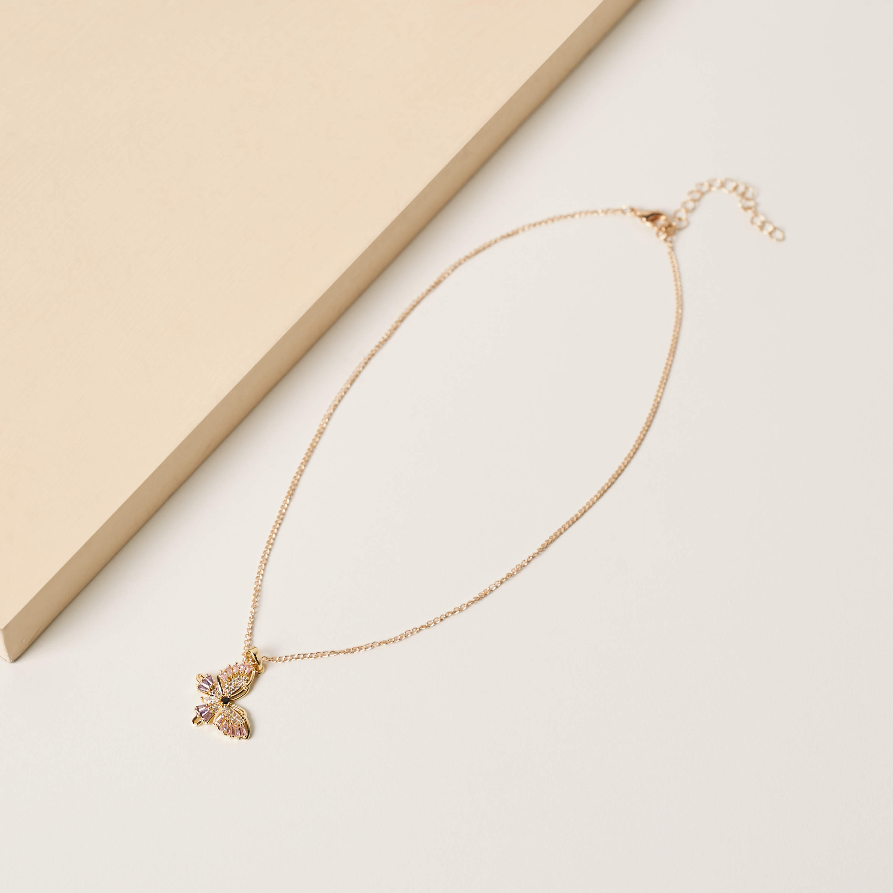 Charmz Embellished Butterfly Necklace-girls-accessories-jewellery-image-2