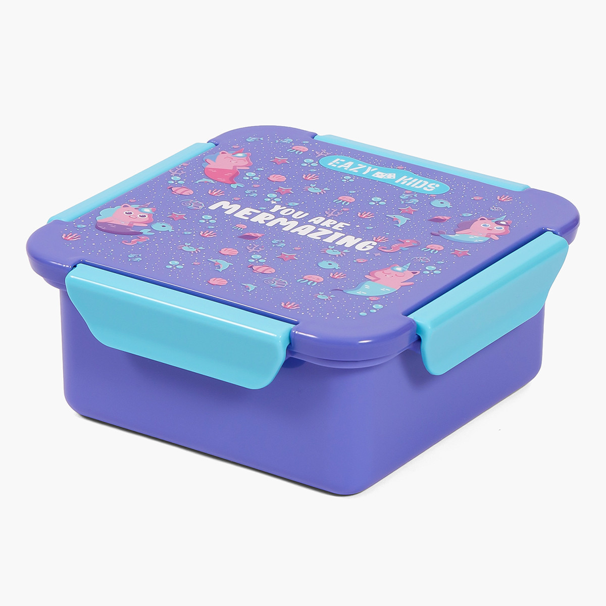 Eazy Kids Mermaid Print Lunch Box-school-lunchessentials-lunchboxes-image-1