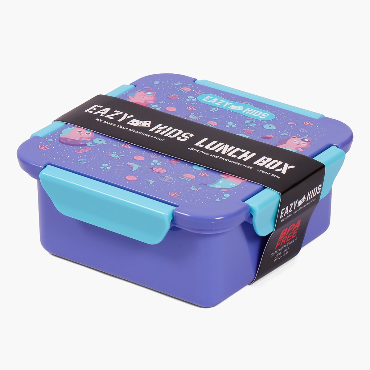 Eazy Kids Mermaid Print Lunch Box-school-lunchessentials-lunchboxes-image-2