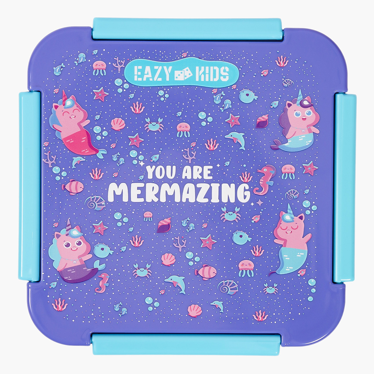 Eazy Kids Mermaid Print Lunch Box-school-lunchessentials-lunchboxes-image-7