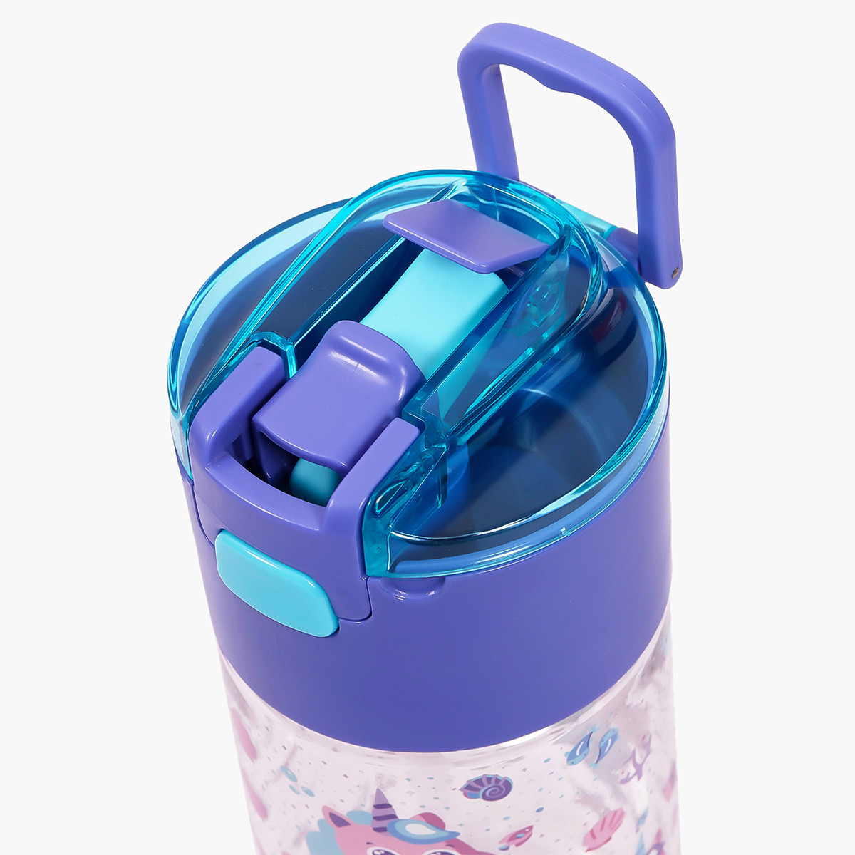 Eazy Kids Mermaid Print Purple Tritan Water Bottle - 450 ml-school-waterbottles-image-14