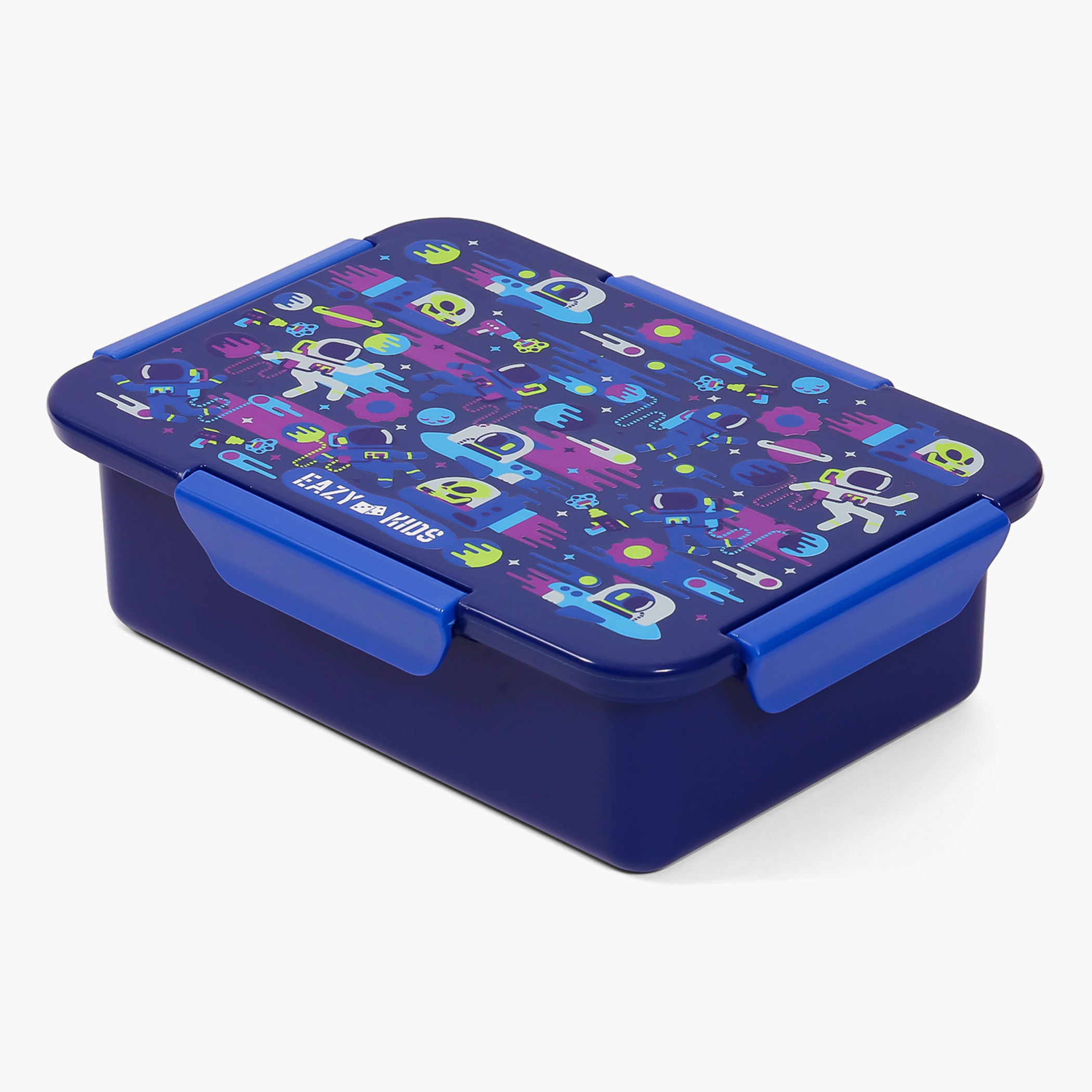 Eazy Kids Astronauts Print Lunch Box-school-lunchessentials-lunchboxes-image-2