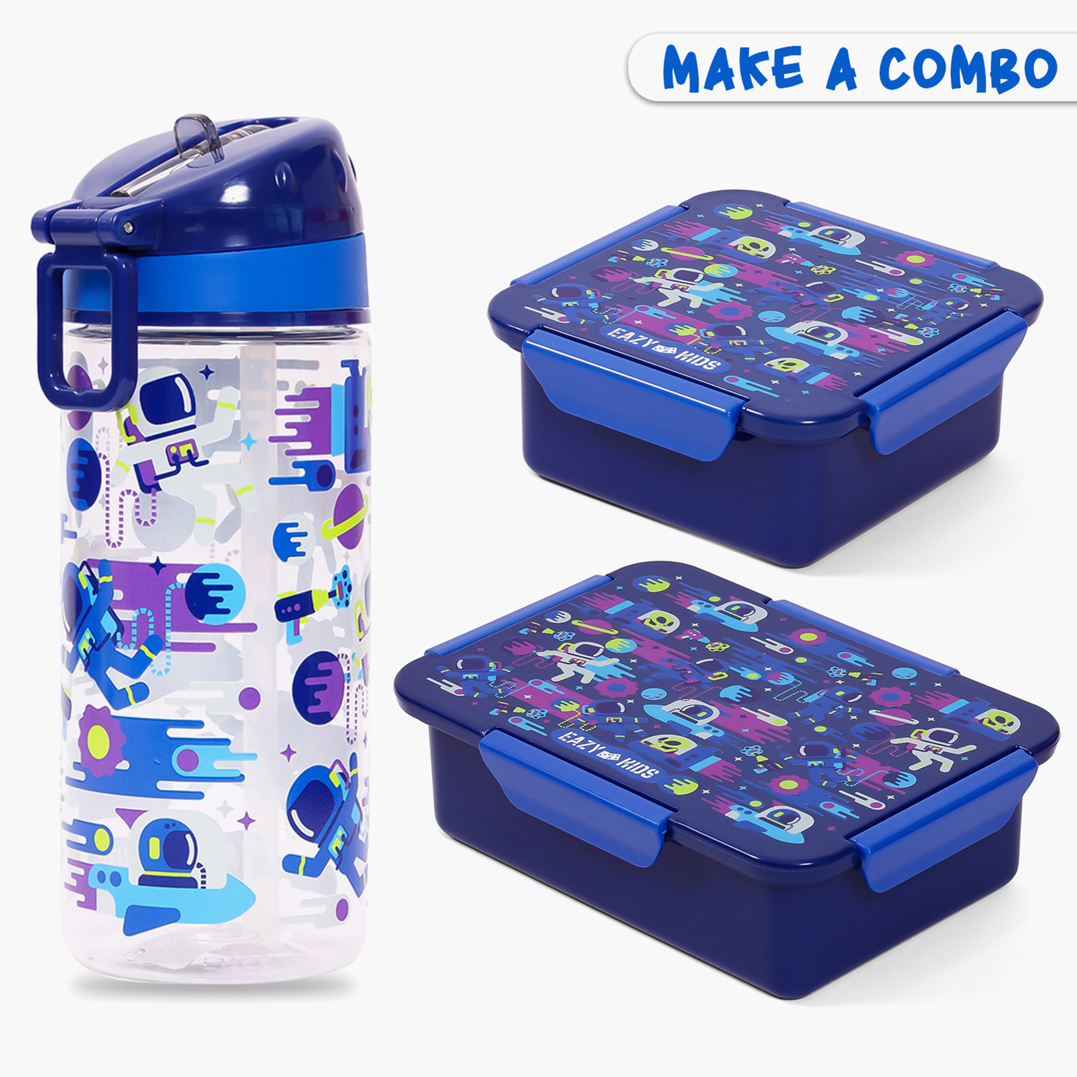 Eazy Kids Astronauts Print Lunch Box-school-lunchessentials-lunchboxes-image-8