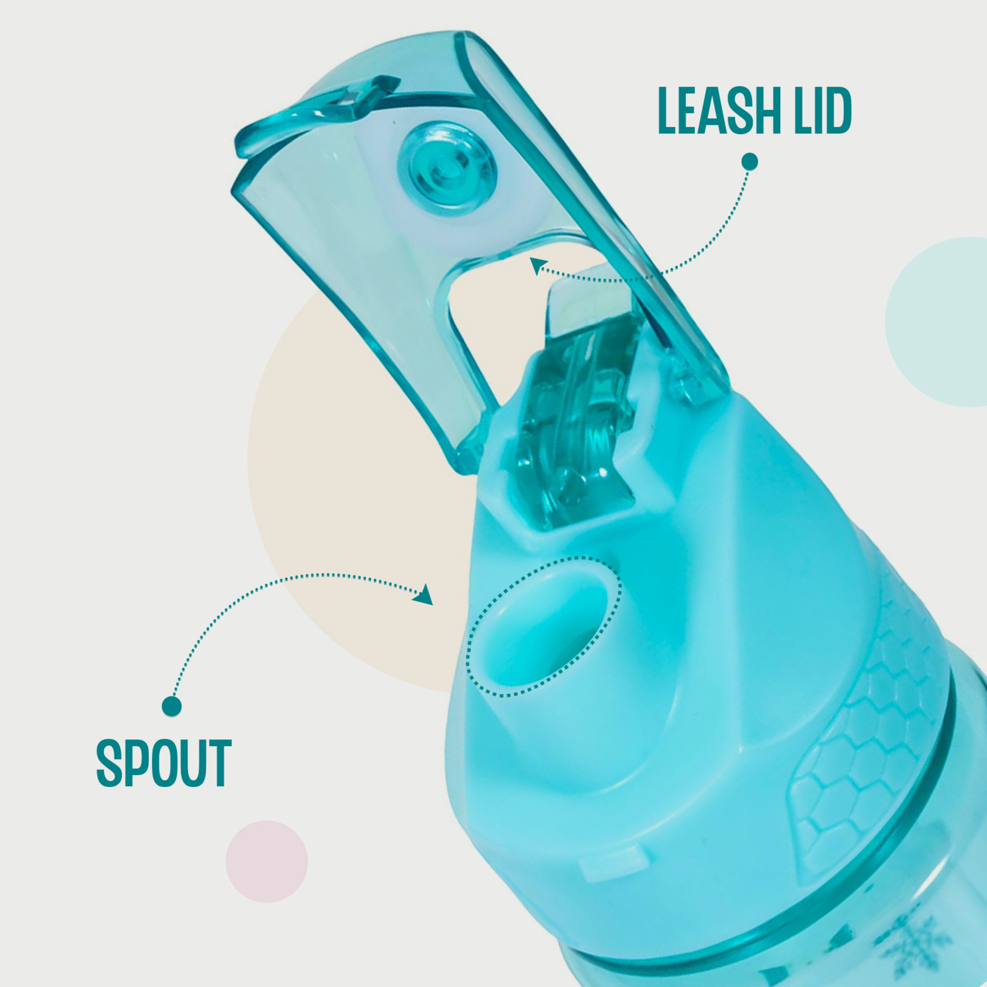 Disney Frozen Elsa Print Water Bottle - 650 ml-school-waterbottles-image-3