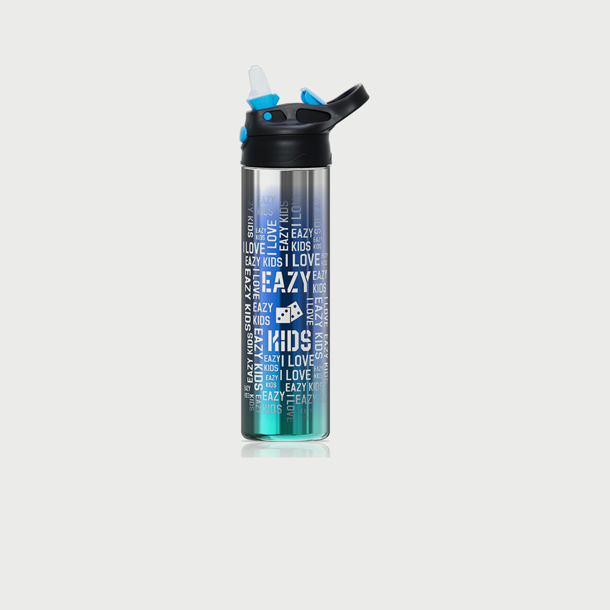 Eazy Kids Typographic Print Stainless Steel Water Bottle - 530 ml-school-waterbottles-image-1