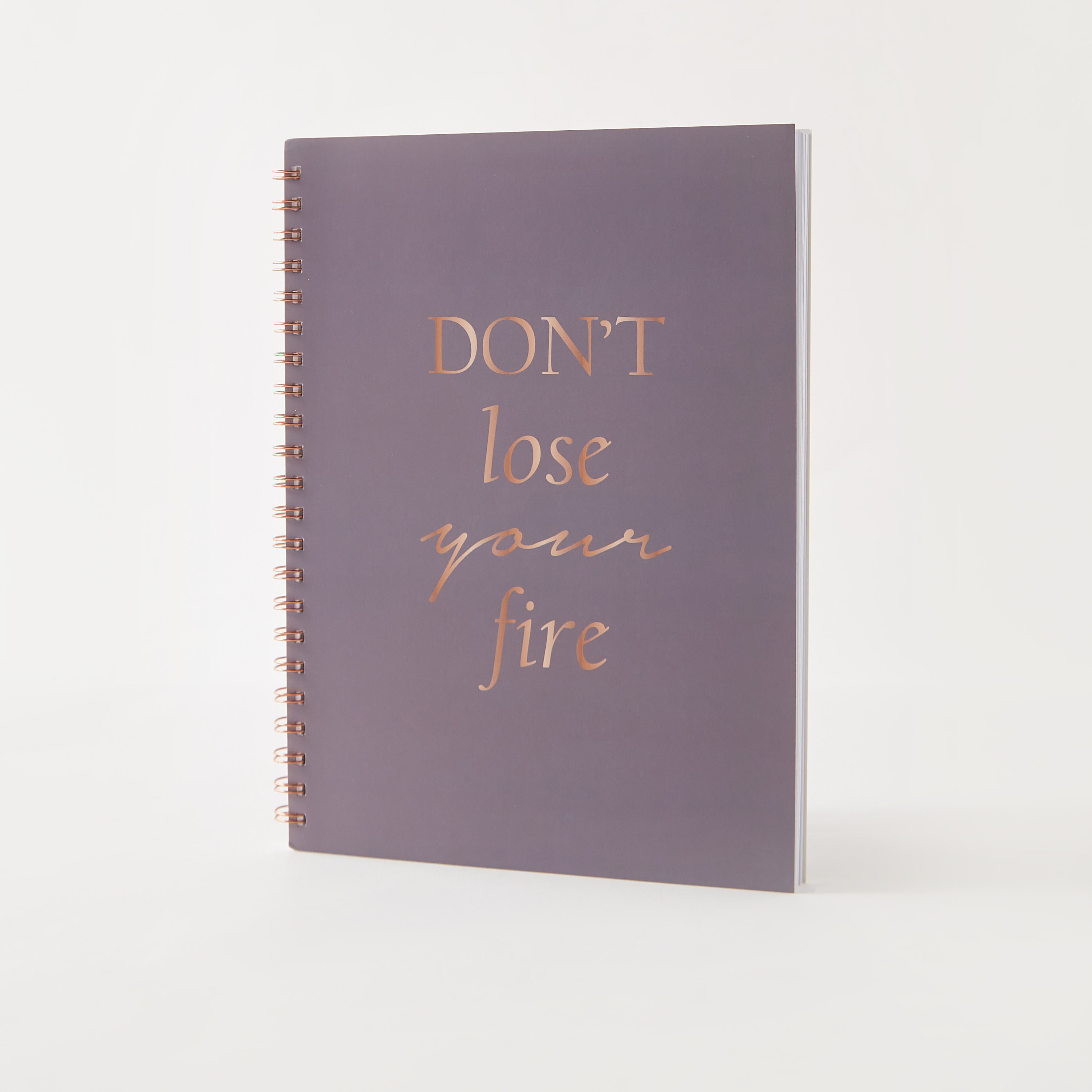 Slogan Print A4 Spiral Notebook-school-stationery-notebooks-image-1