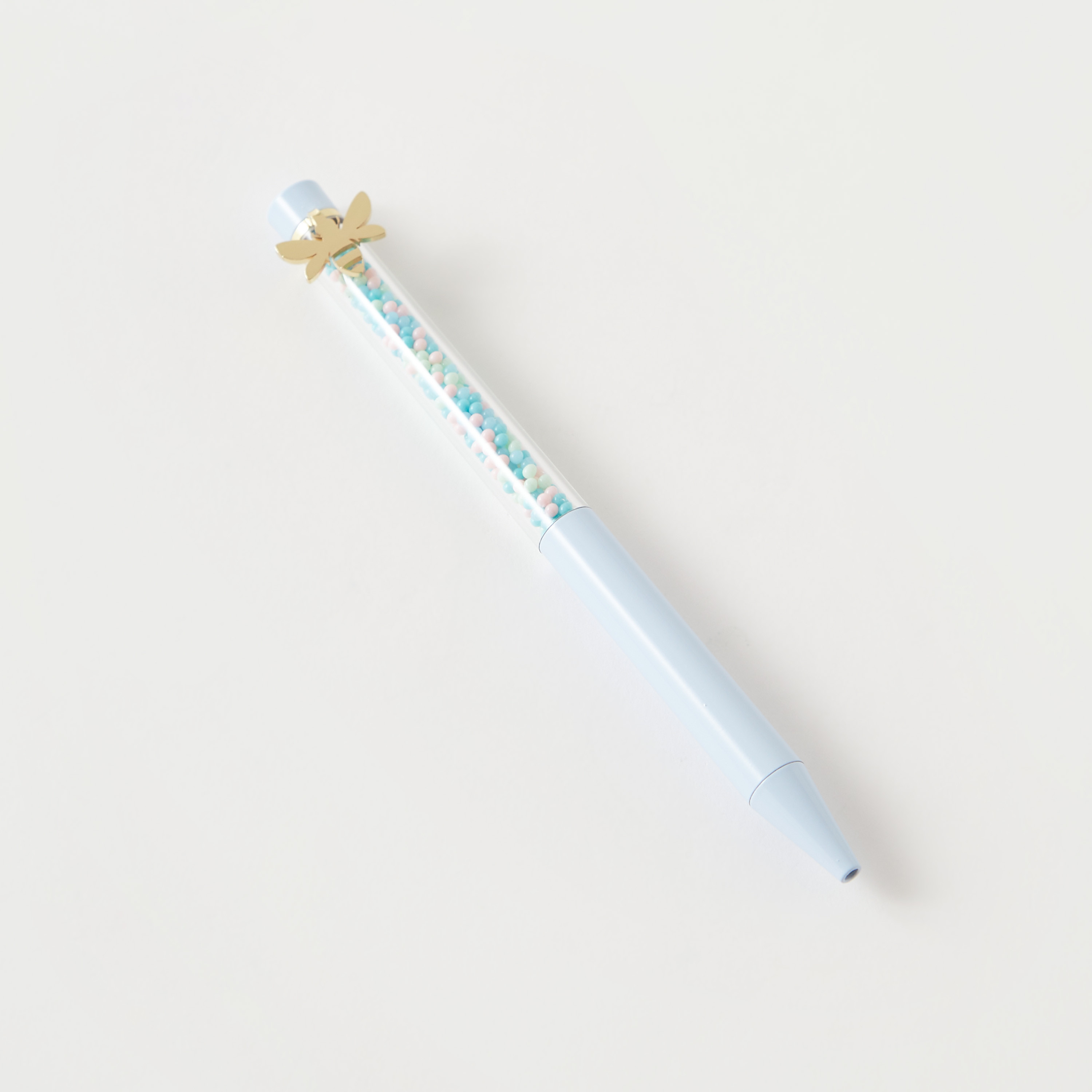 Metal Pen with Butterfly Applique Detail-school-stationery-pensandpencils-image-2