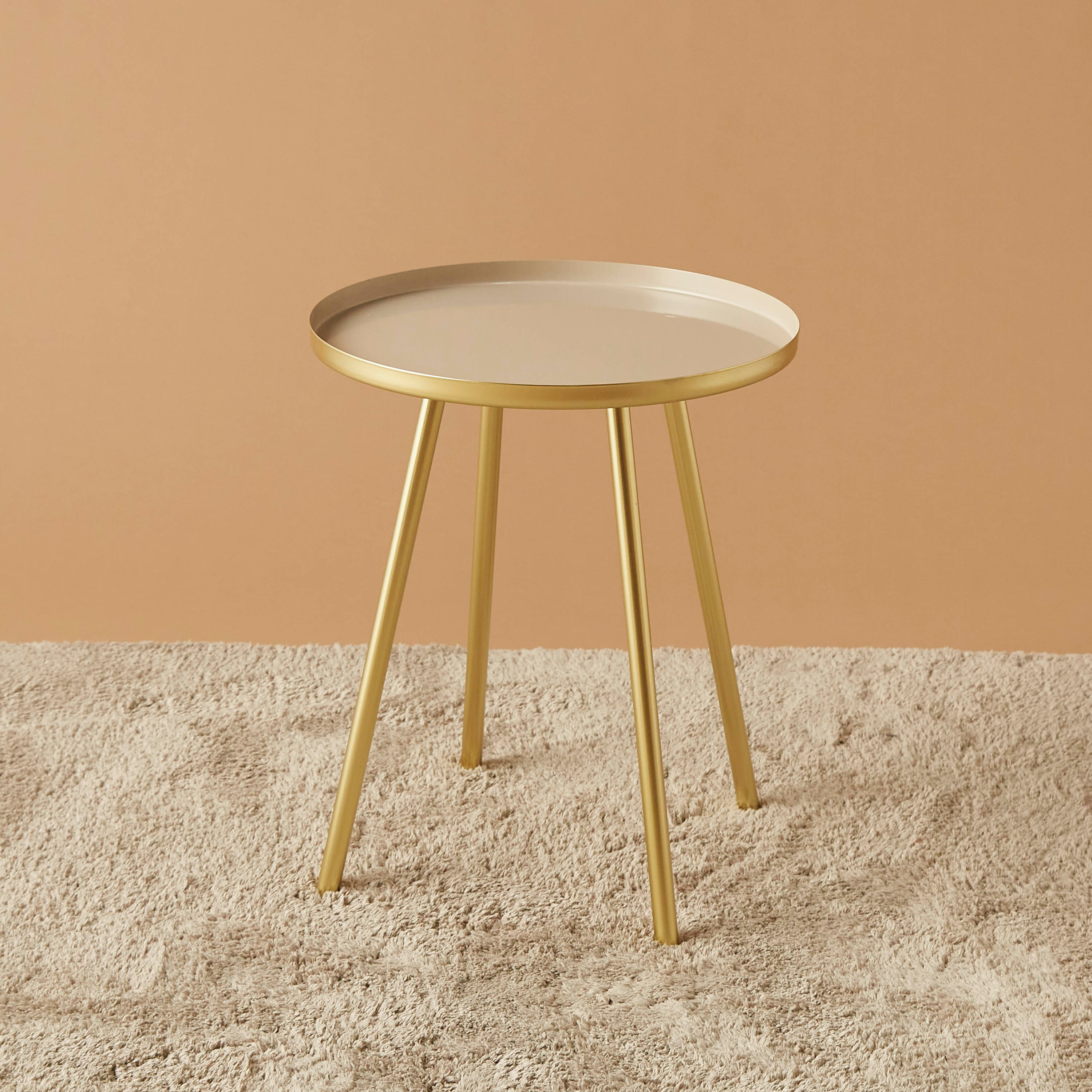 Metal Top Accent Table - 40x40x49 cms-furniture-livingroom-sideandendtables-image-2