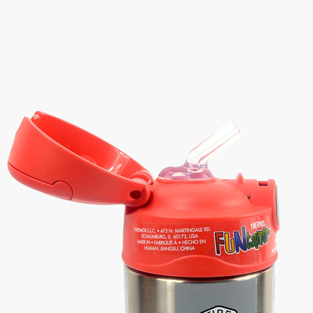 Thermos Funtainer Truck Print Stainless Steel Sipper Water Bottle - 355 ml-school-waterbottles-image-4