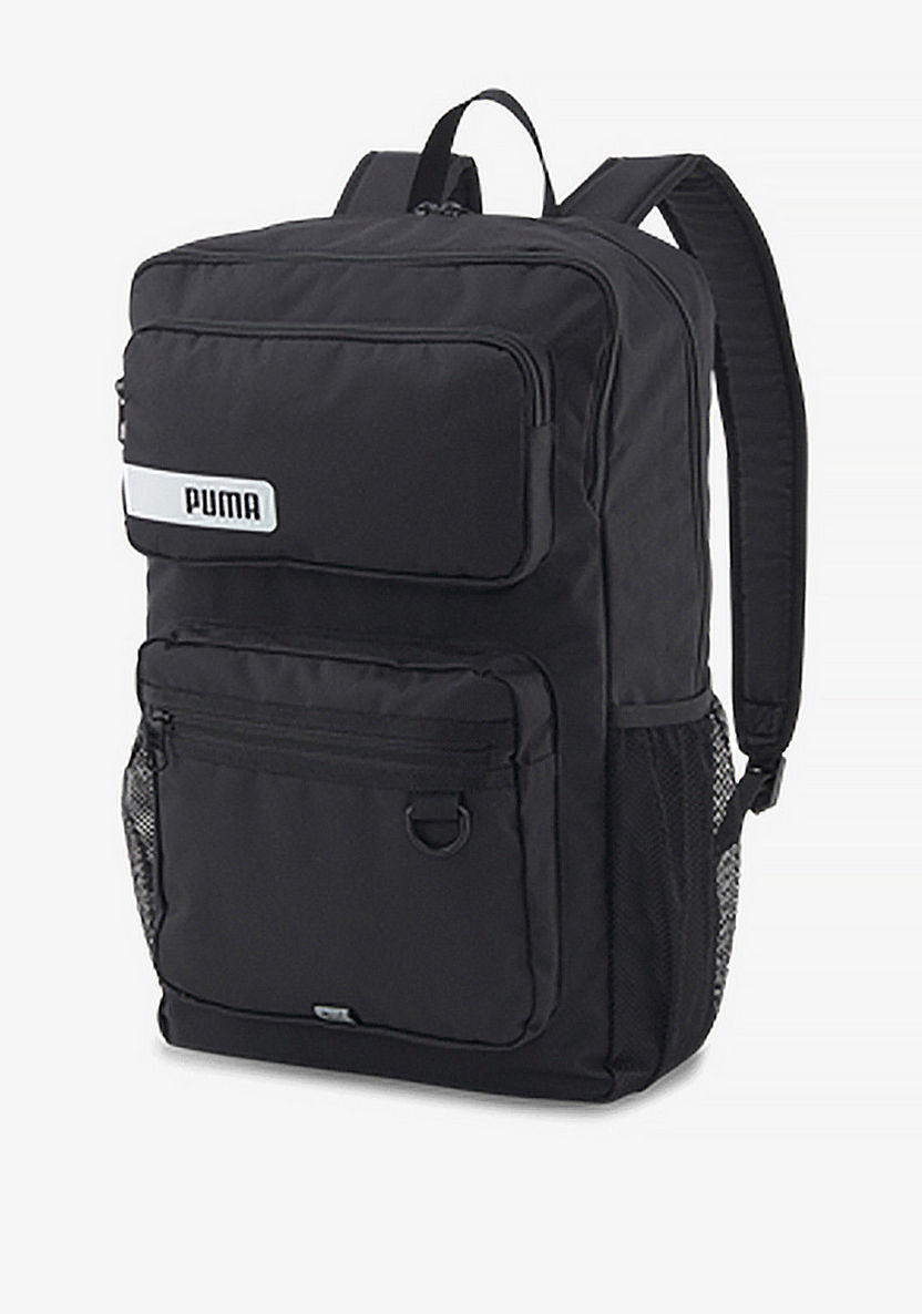Puma Solid Backpack with Adjustable Shoulder Straps and Zip Closure-Back To School-image-0