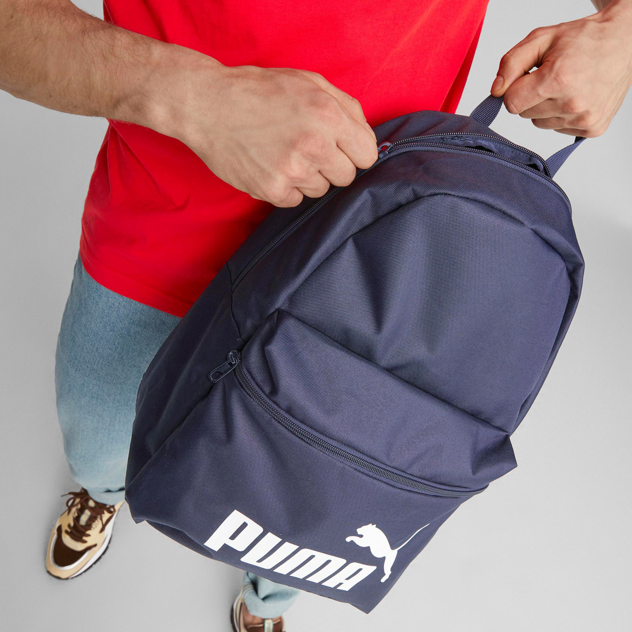 شنطة ظهر بسحاب إغلاق وحمالات قابلة للتعديل وطبعات شعار من بوما-school-bagsandbackpacks-backpacks-image-2