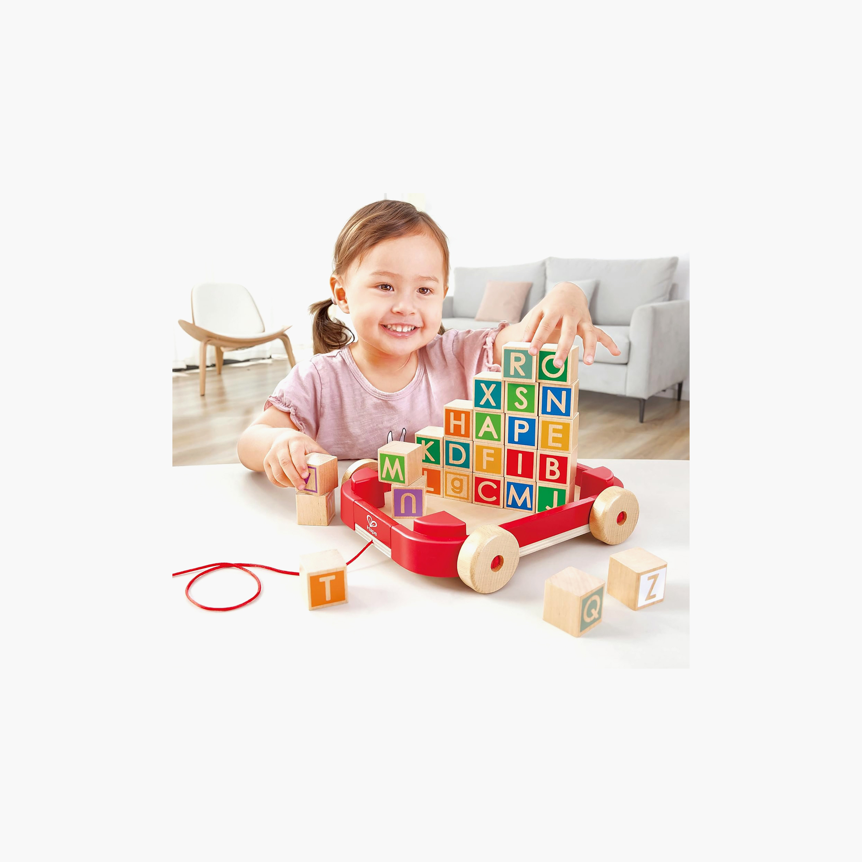 عربة سحب مع مكعبات تكديس من هابي-toys-babyandtoddlertoys-pushandpulltoys-image-6
