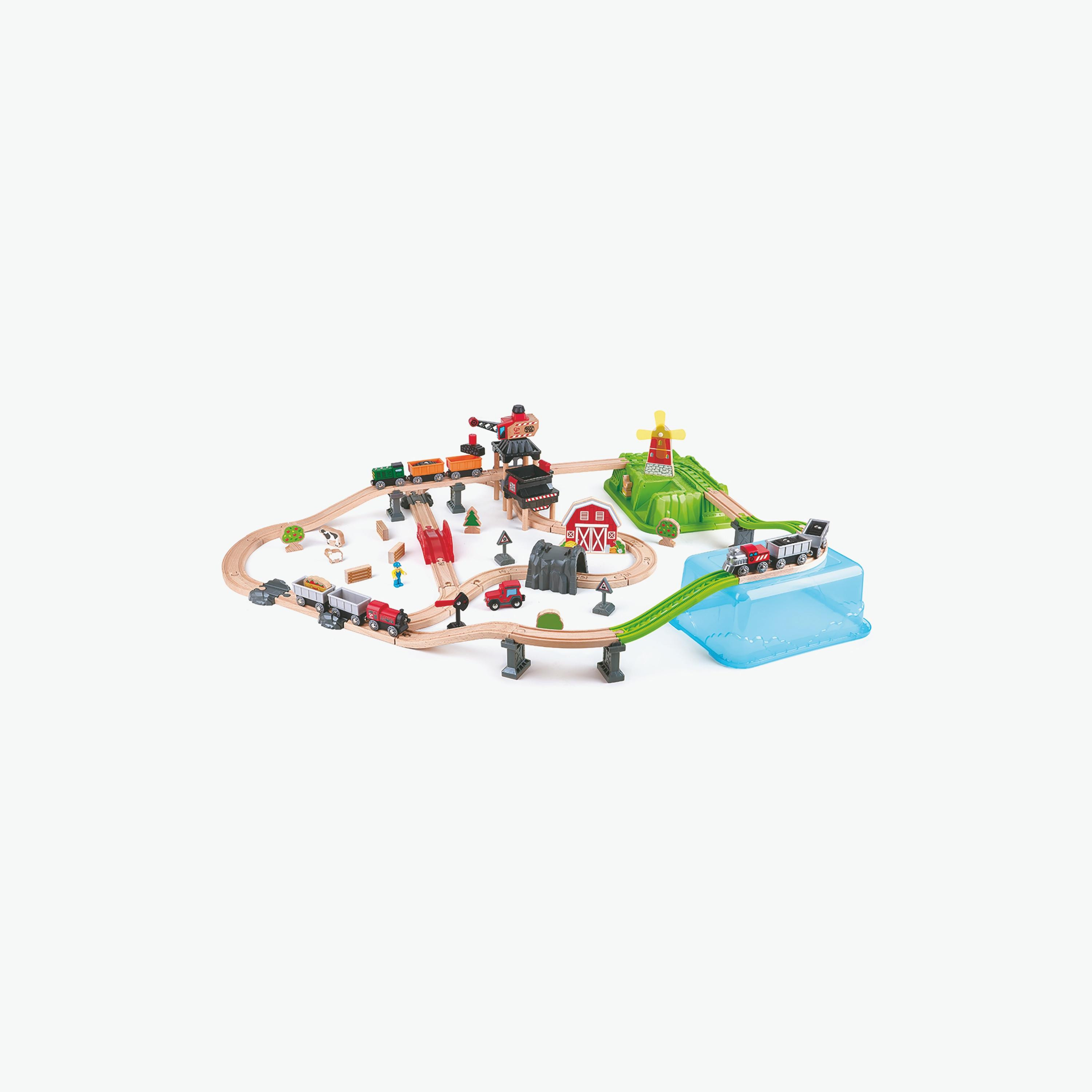 Hape Countryside Train Bucket Railway Set-toys-playvehicles-trainsandbuses-image-1