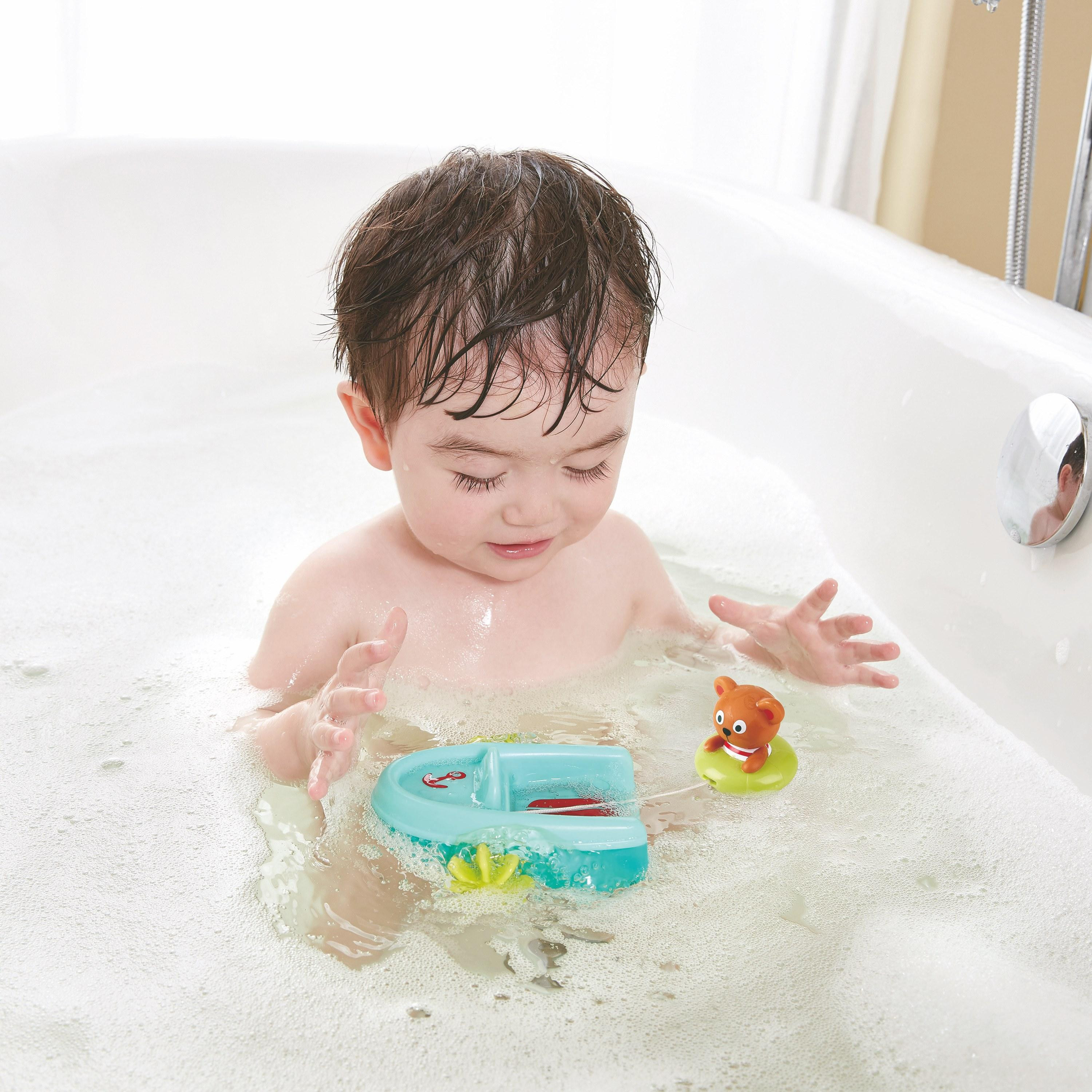 Hape Tubing Pull Back Boat Bath Toy-toys-babyandtoddlertoys-bathtoys-image-4