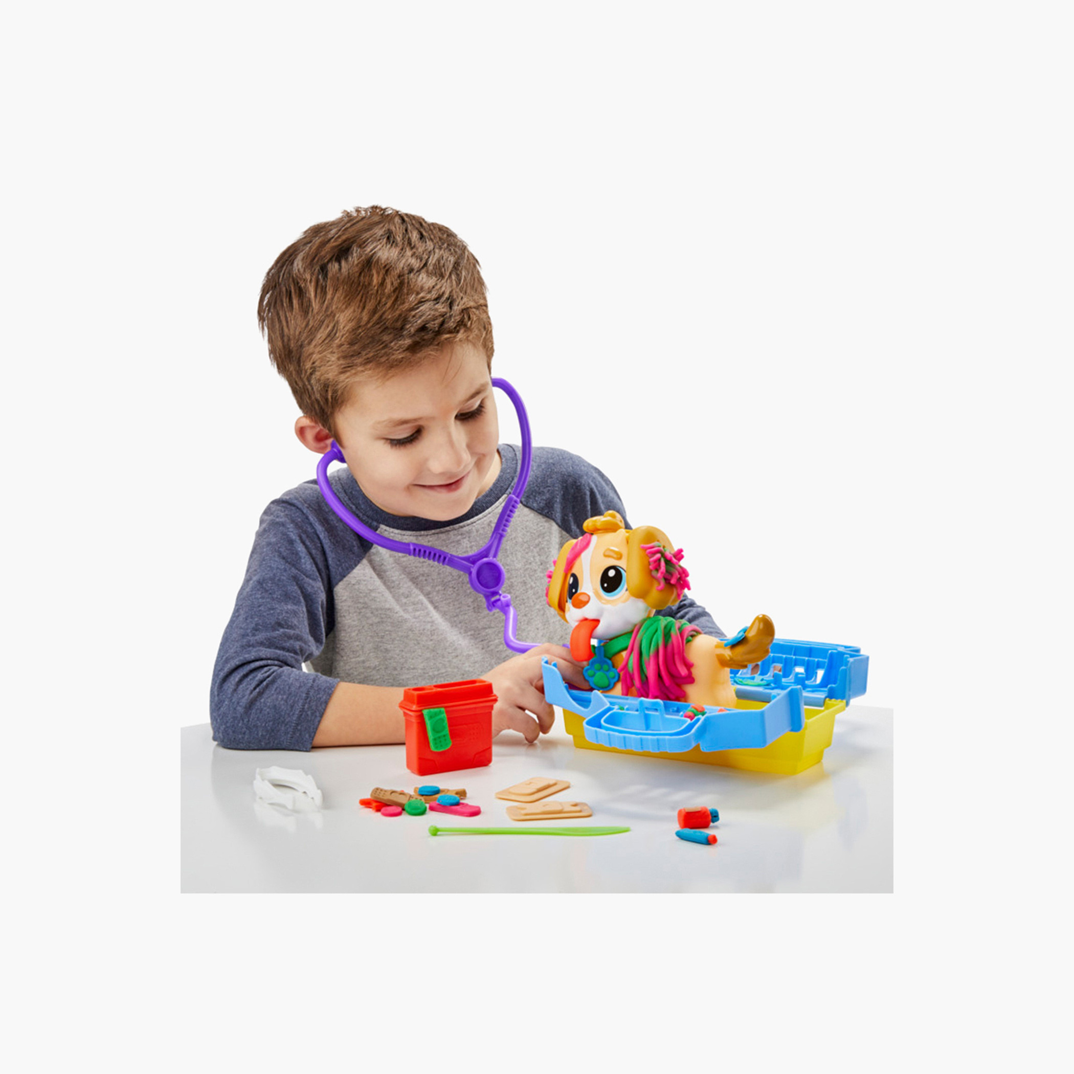 Play-Doh Care and Carry Vet Clay Dough Playset-toys-educational-doughtoys-image-3