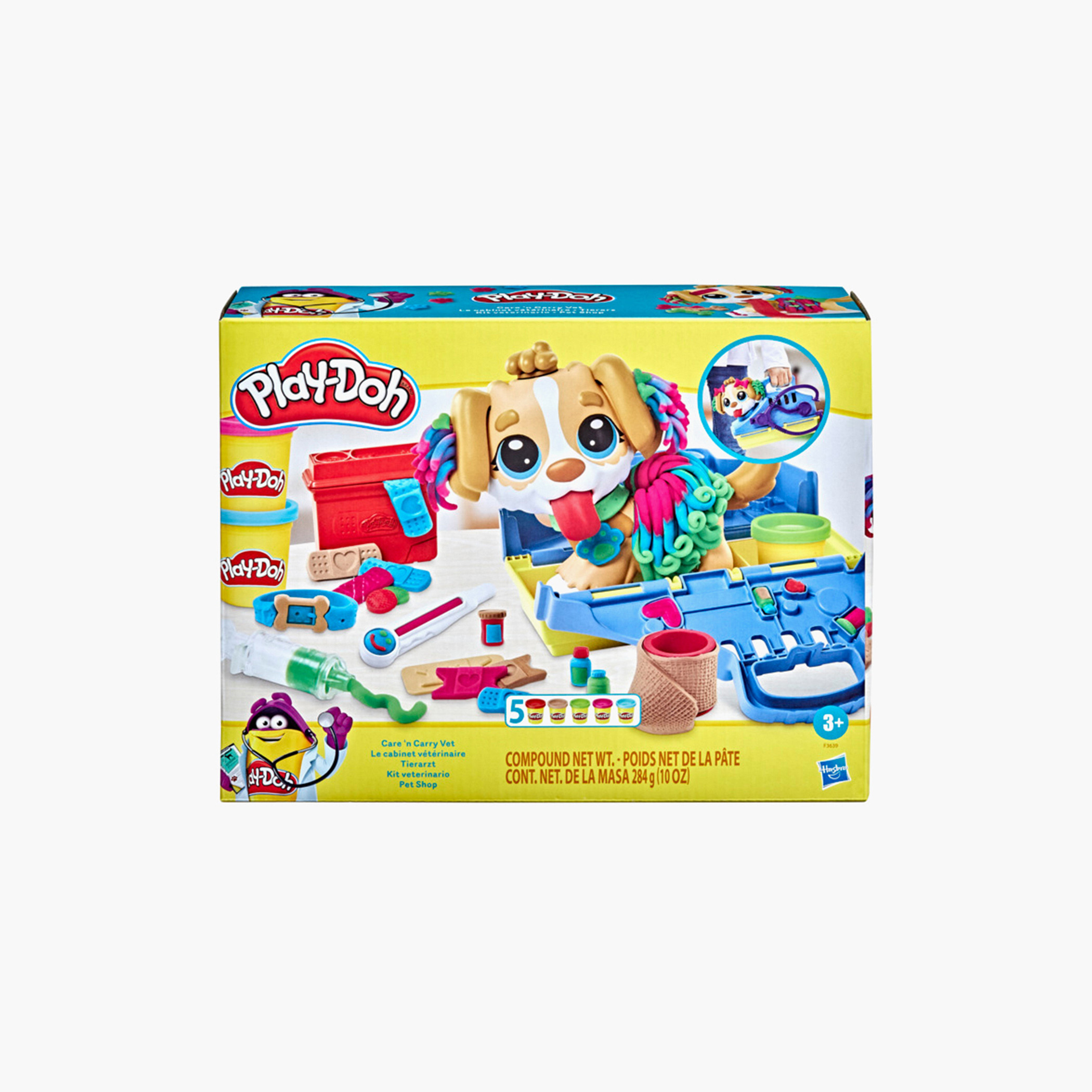 Play-Doh Care and Carry Vet Clay Dough Playset-toys-educational-doughtoys-image-4