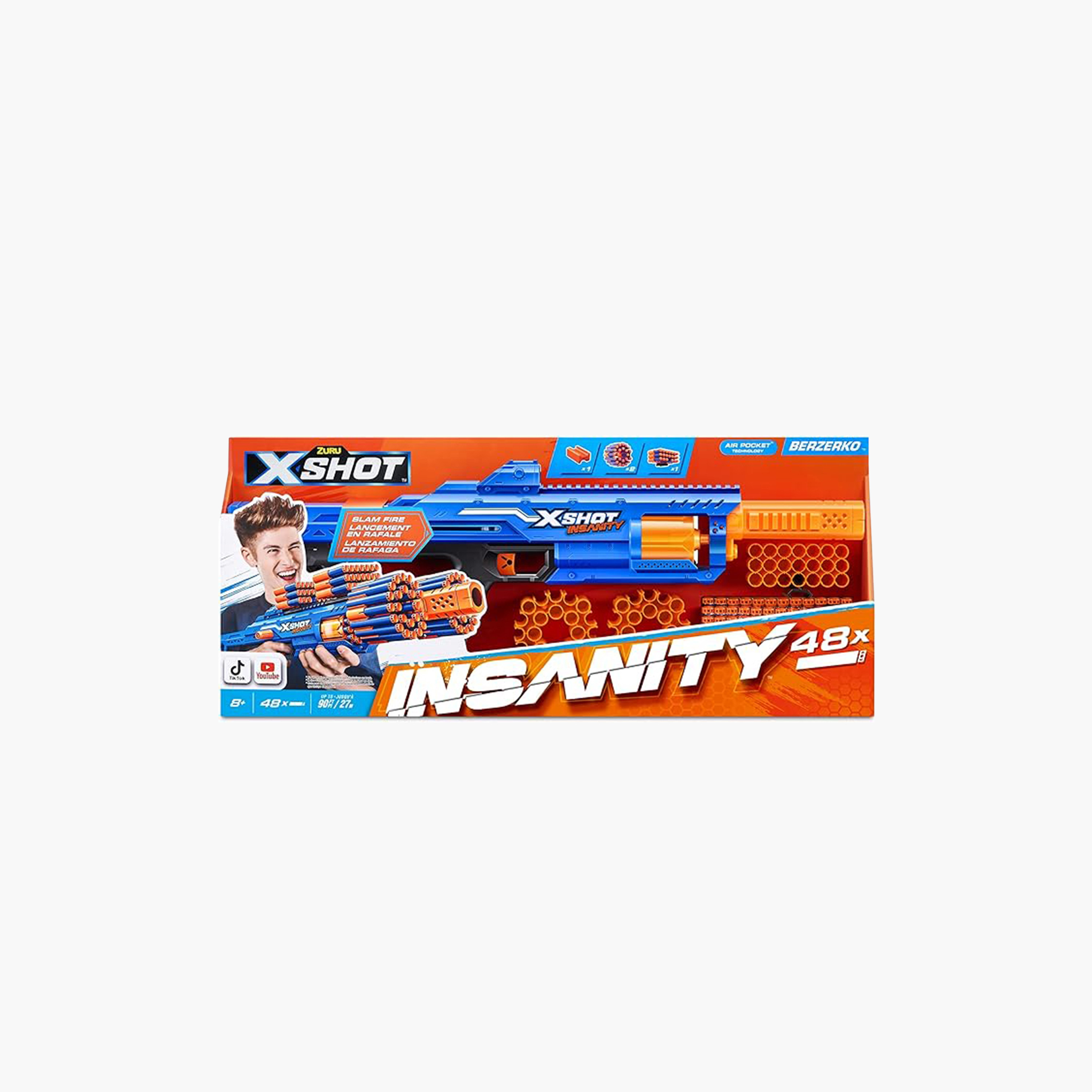 X-Shot Insanity Berzerko 6-Shot Shooting Gun with 48 Darts-toys-outdoor-gunsandfoamblasters-image-4
