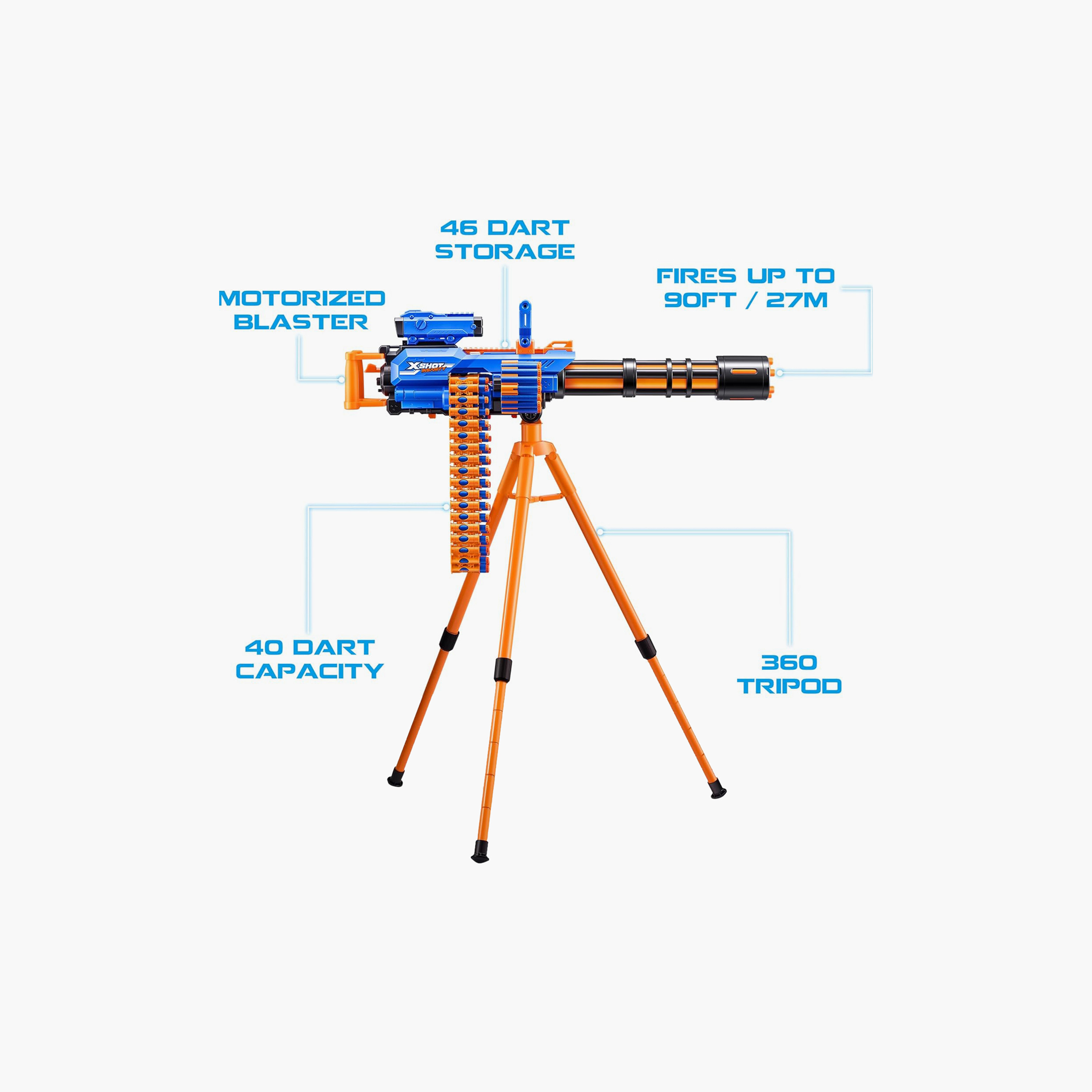 X-Shot Insanity Mad Mega Barrel Shooting Gun-toys-outdoor-gunsandfoamblasters-image-5