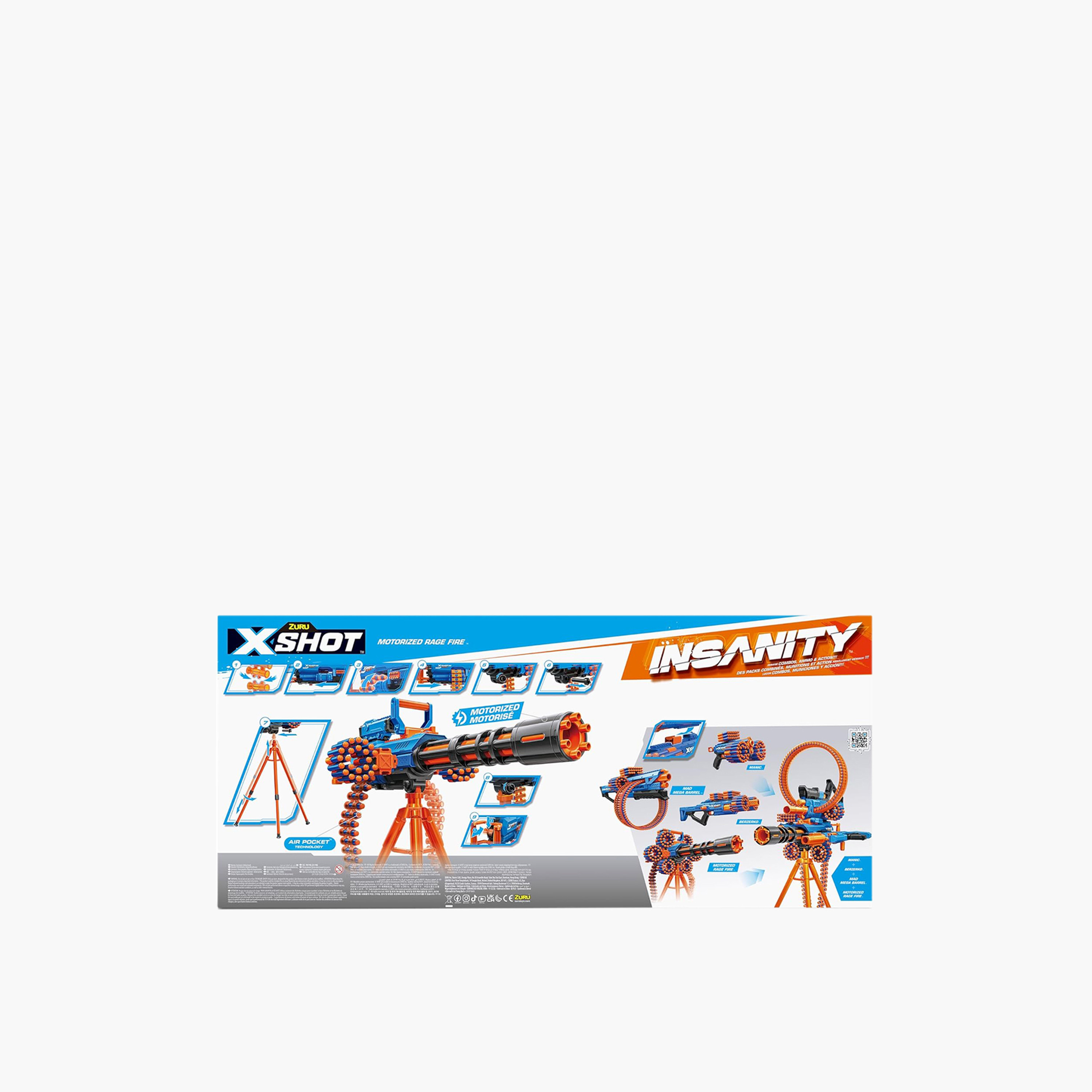 X-Shot Insanity Motorized Rage Fire Toy Gun with Tripod-toys-outdoor-gunsandfoamblasters-image-5