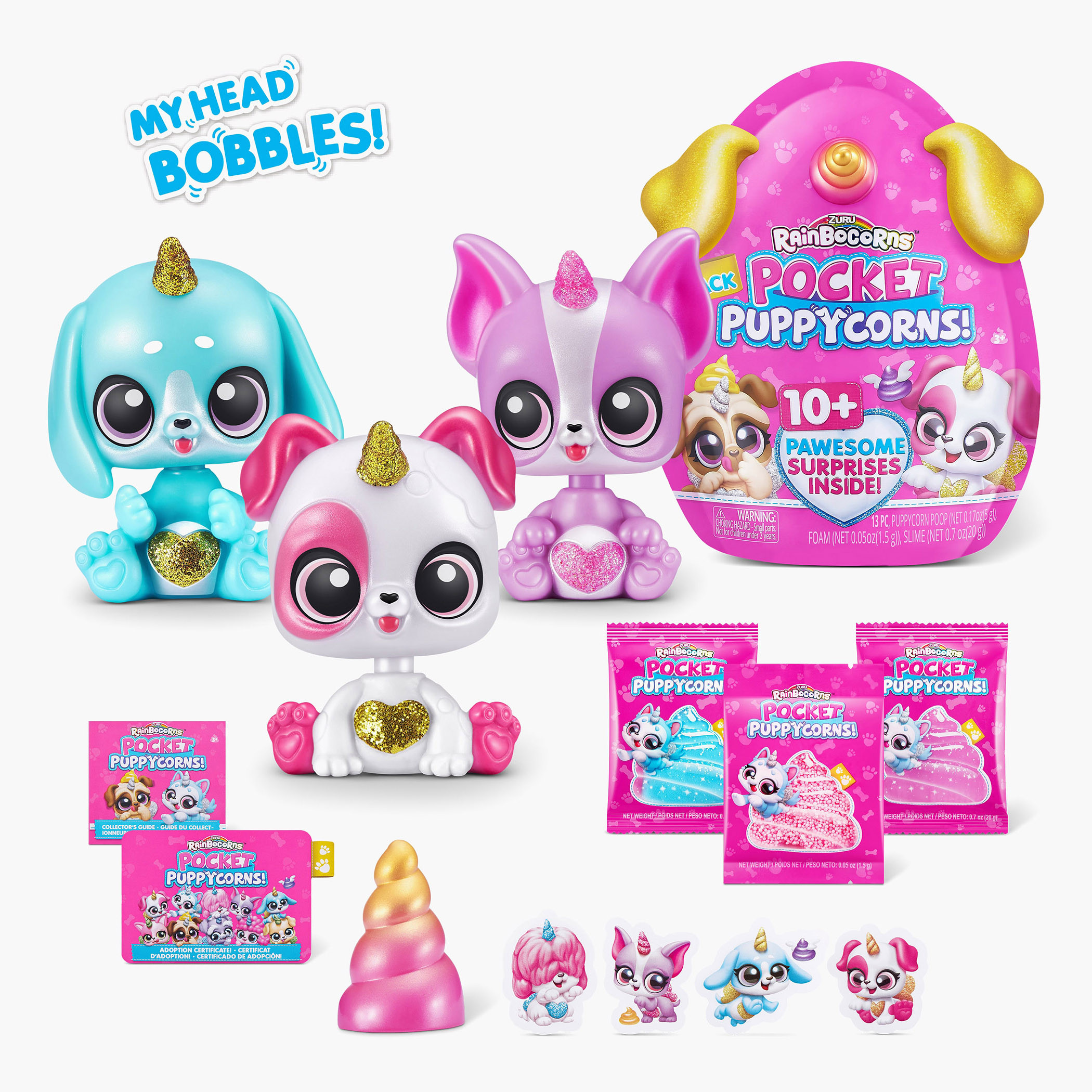 دمية جيب مفاجأة برأس متأرجح متنوعة بوكيت بابي كورن من رينبوكورنز-toys-noveltyandcollectibles-collectibles-image-5
