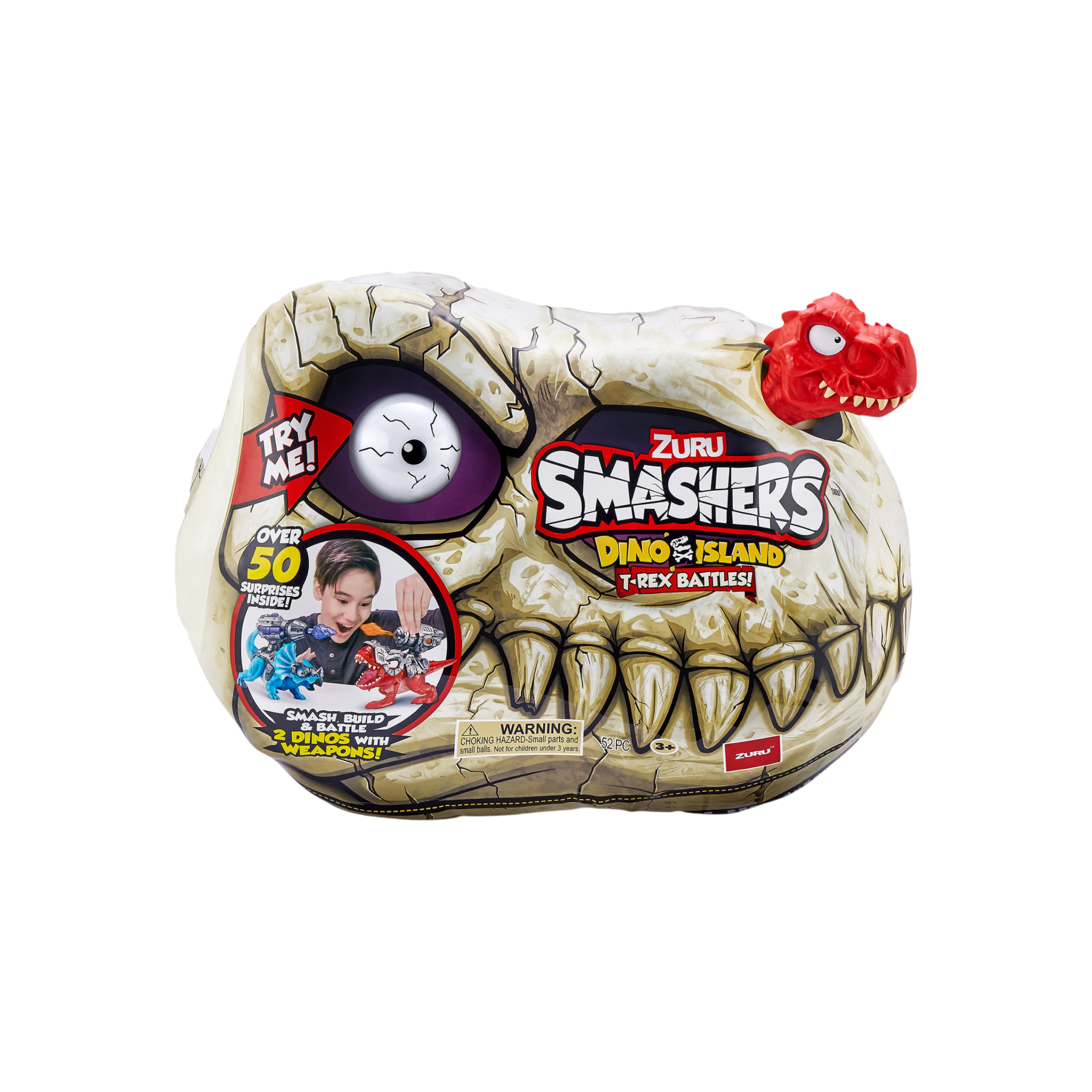 ZURU Assorted Smashers Dino Island S1 T-Rex Battle Playset-toys-noveltyandcollectibles-collectibles-image-1