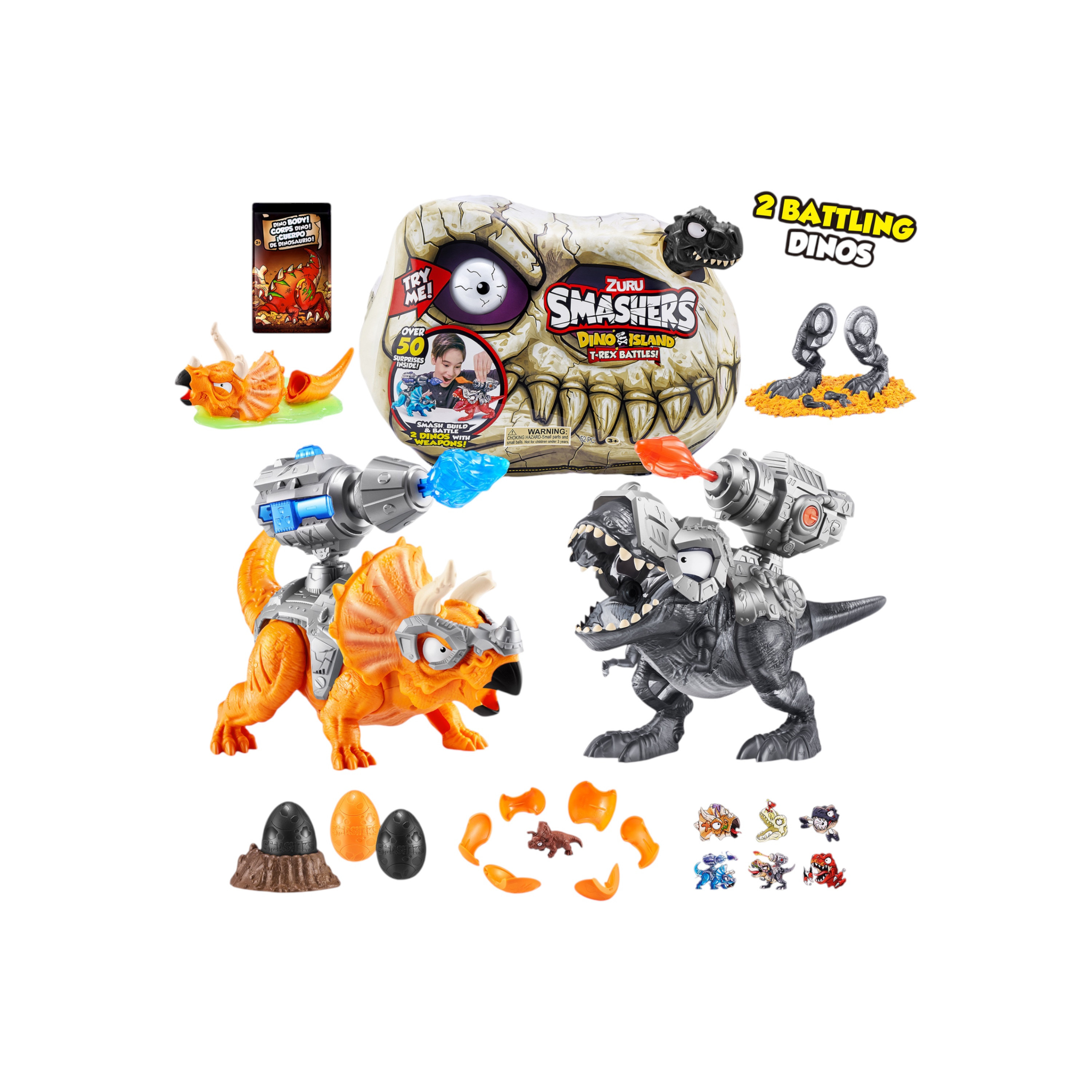 ZURU Assorted Smashers Dino Island S1 T-Rex Battle Playset-toys-noveltyandcollectibles-collectibles-image-2