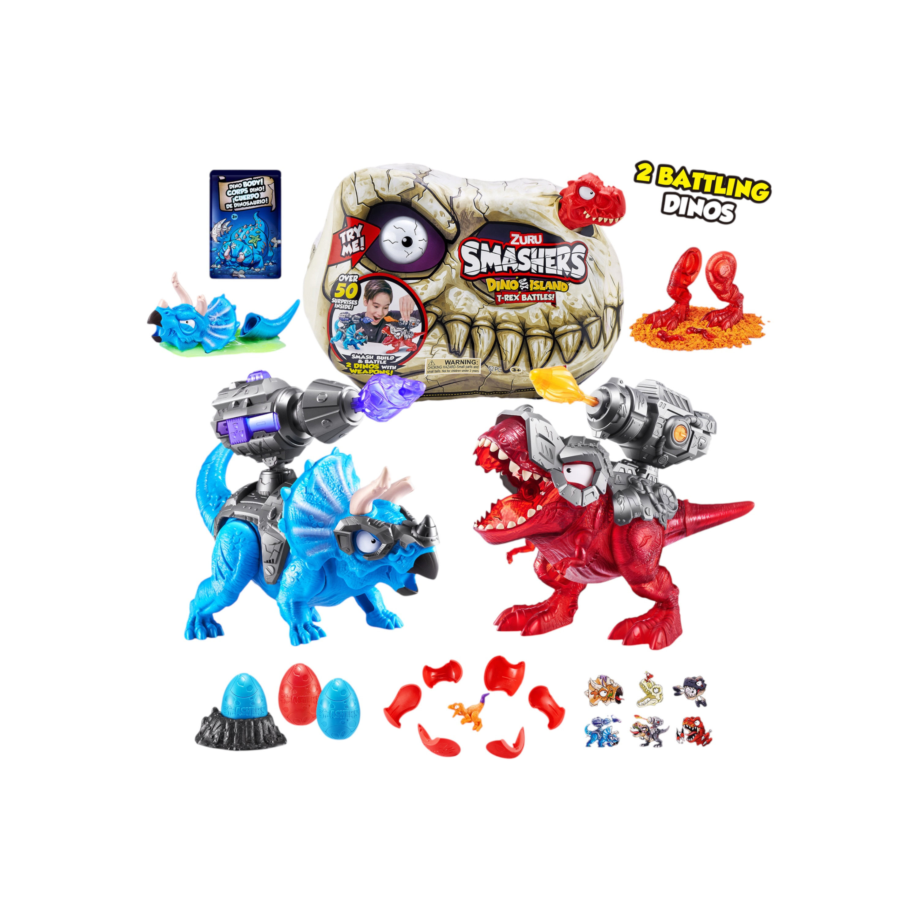 ZURU Assorted Smashers Dino Island S1 T-Rex Battle Playset-toys-noveltyandcollectibles-collectibles-image-4