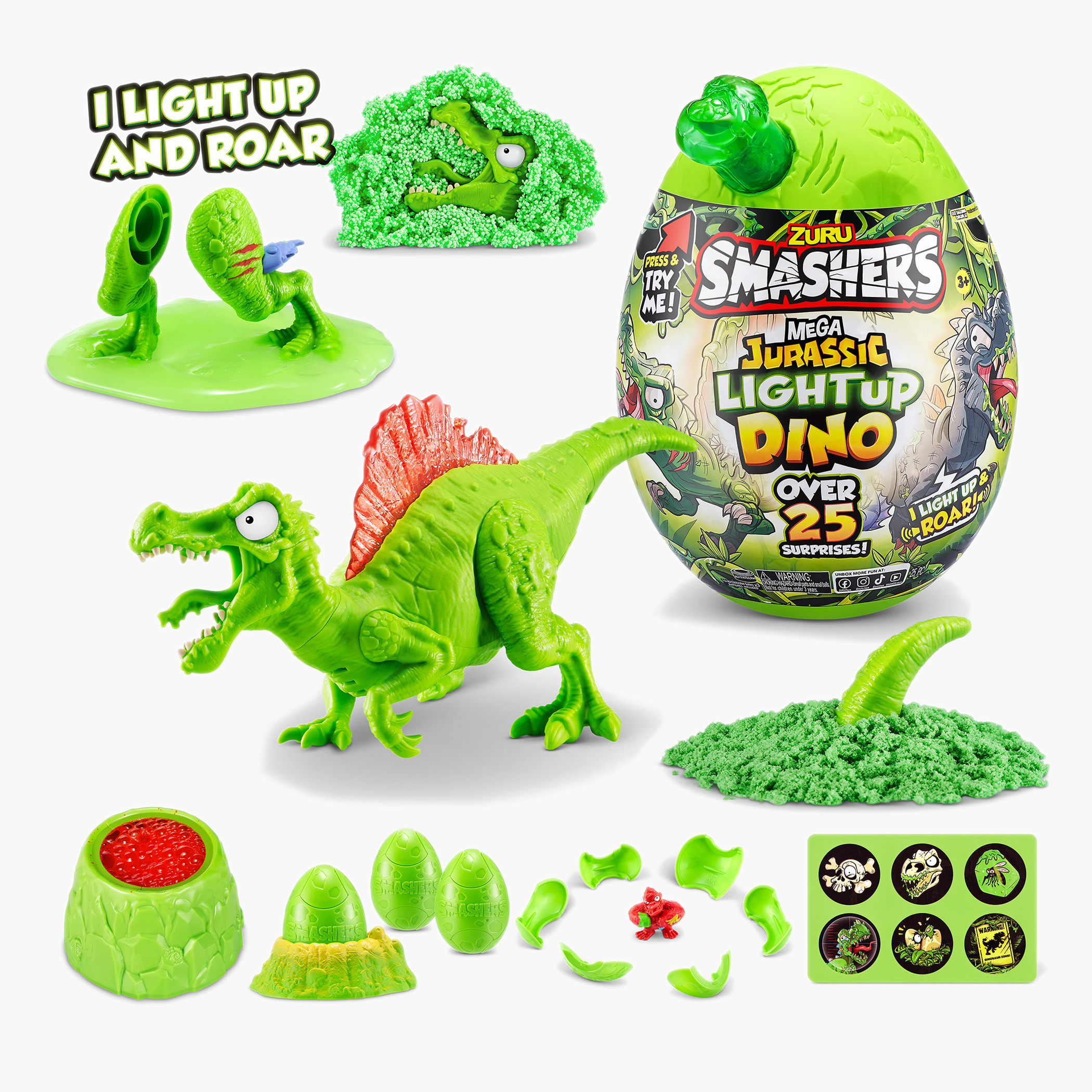 ZURU Smashers Assorted Mega Jurassic Light-Up Dino Surprise Egg-toys-noveltyandcollectibles-collectibles-image-2