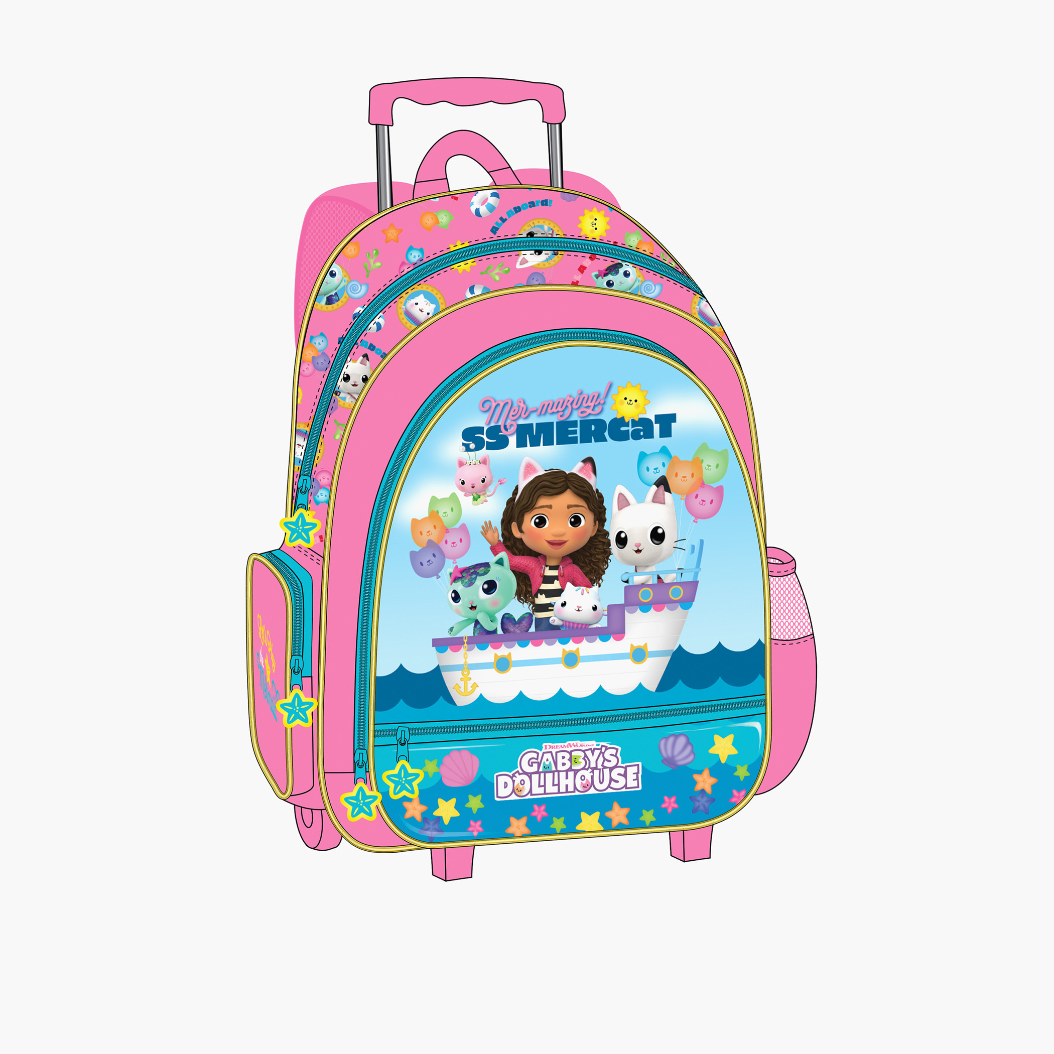 Gabby's Dollhouse Colour-In Backpack - Pink | Wilko