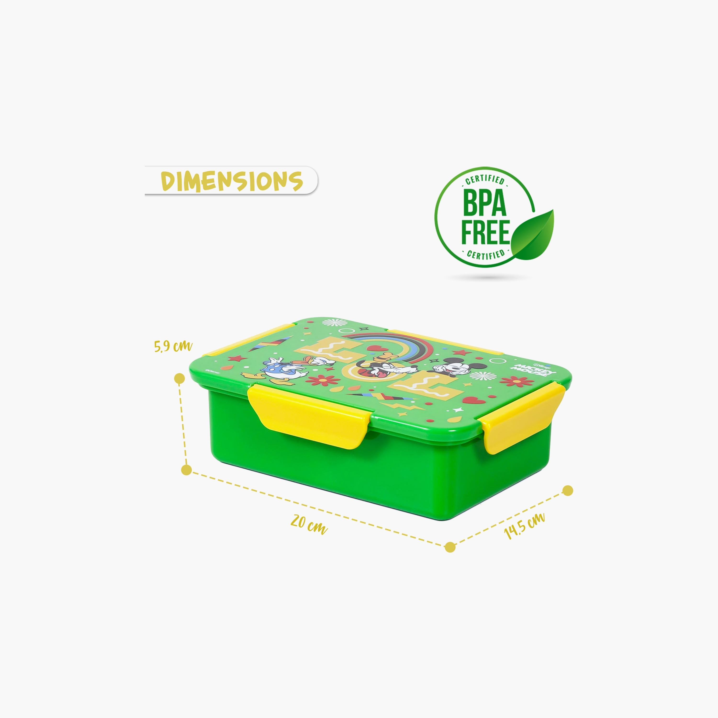صندوق غداء بينتو قابل للتحويل بـ 1 2 3 4 أقسام بتصميم إل أو إل ميكي ماوس من ديزني من إيزي كيدز - أخضر-school-lunchessentials-lunchboxes-image-5