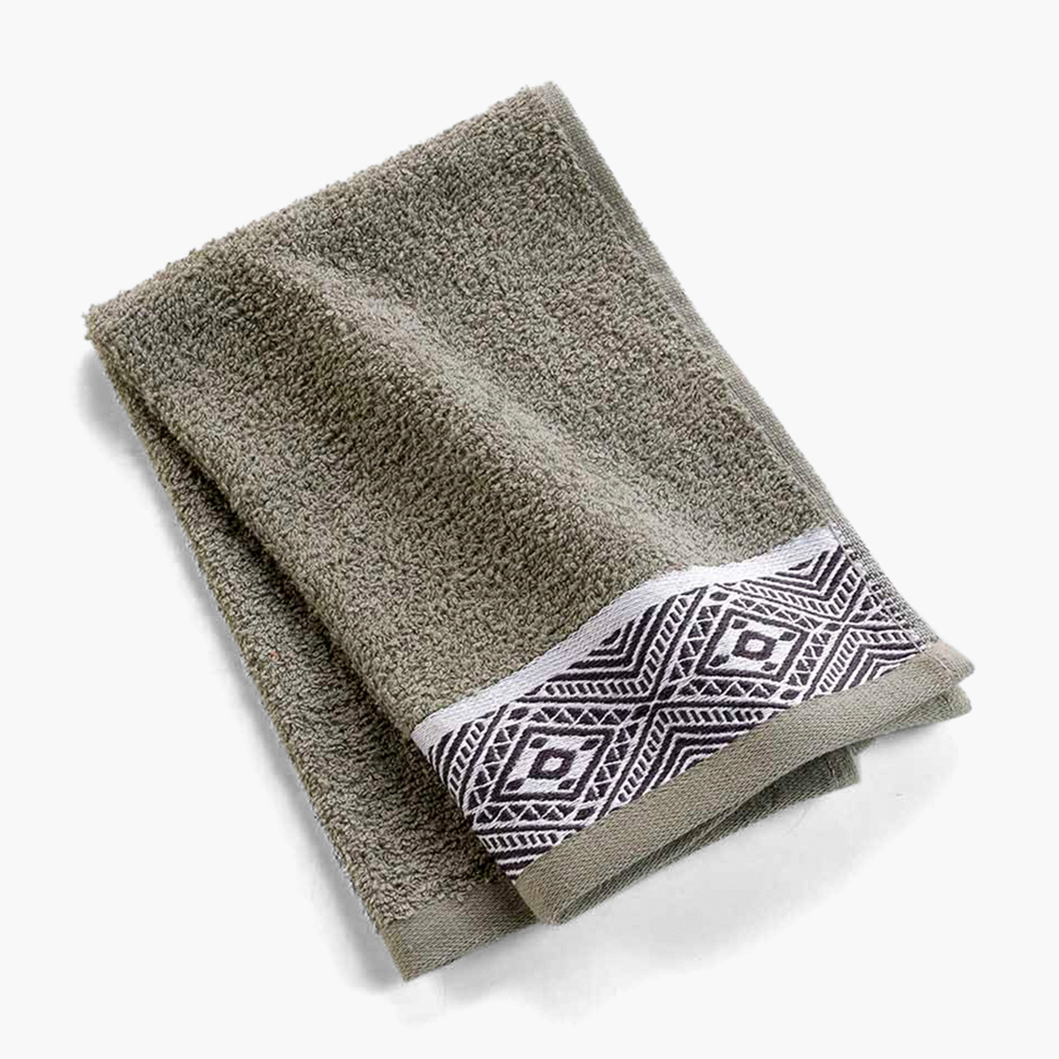 منشفة وجه جاكارد بارزة الملمس- 30x50 سم-household-bathandlaundry-bathlinen-towels-image-1
