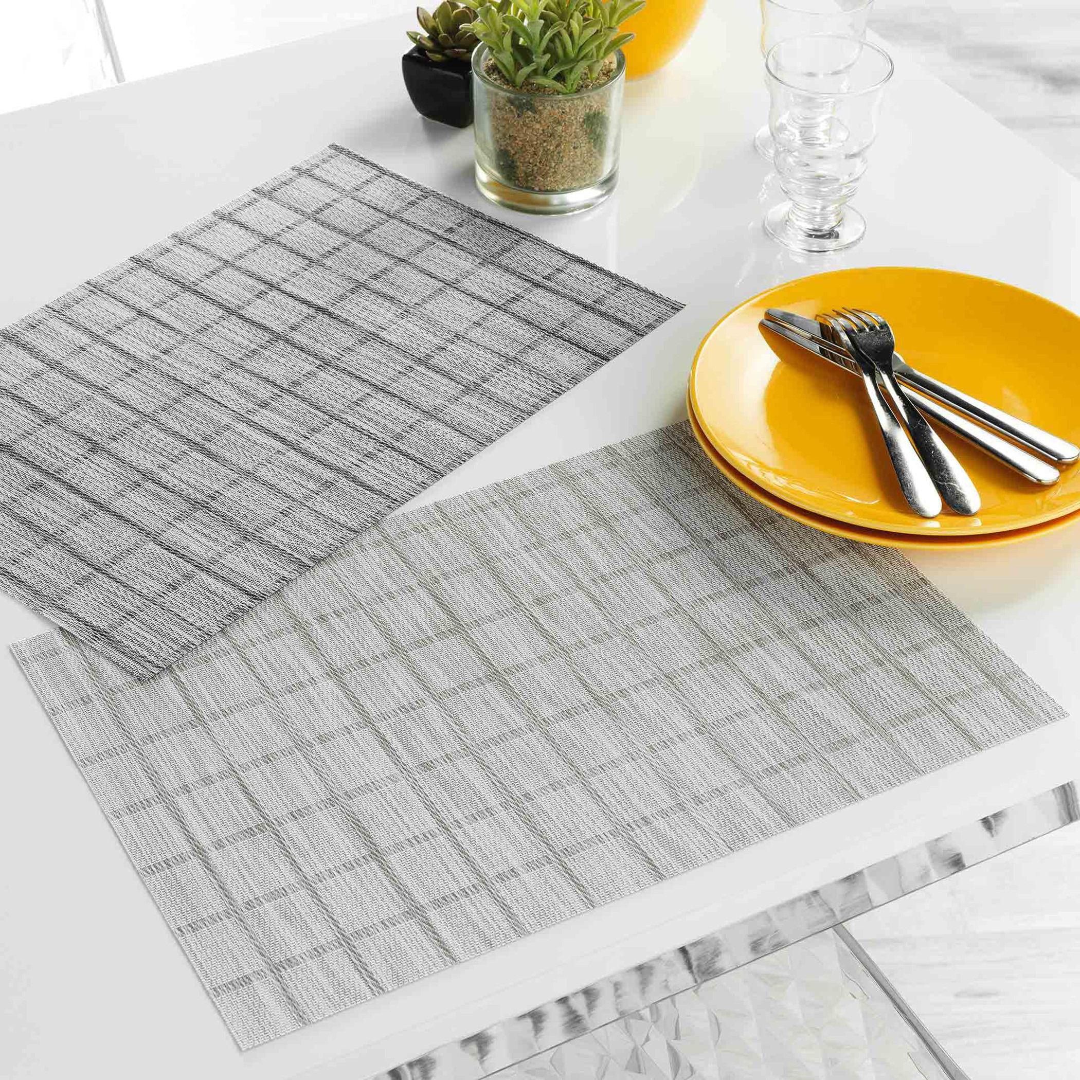 لبادة صحون مستطيلة بارزة الملمس - 30x45  سم-household-dining-tablelinen-placemats-image-2