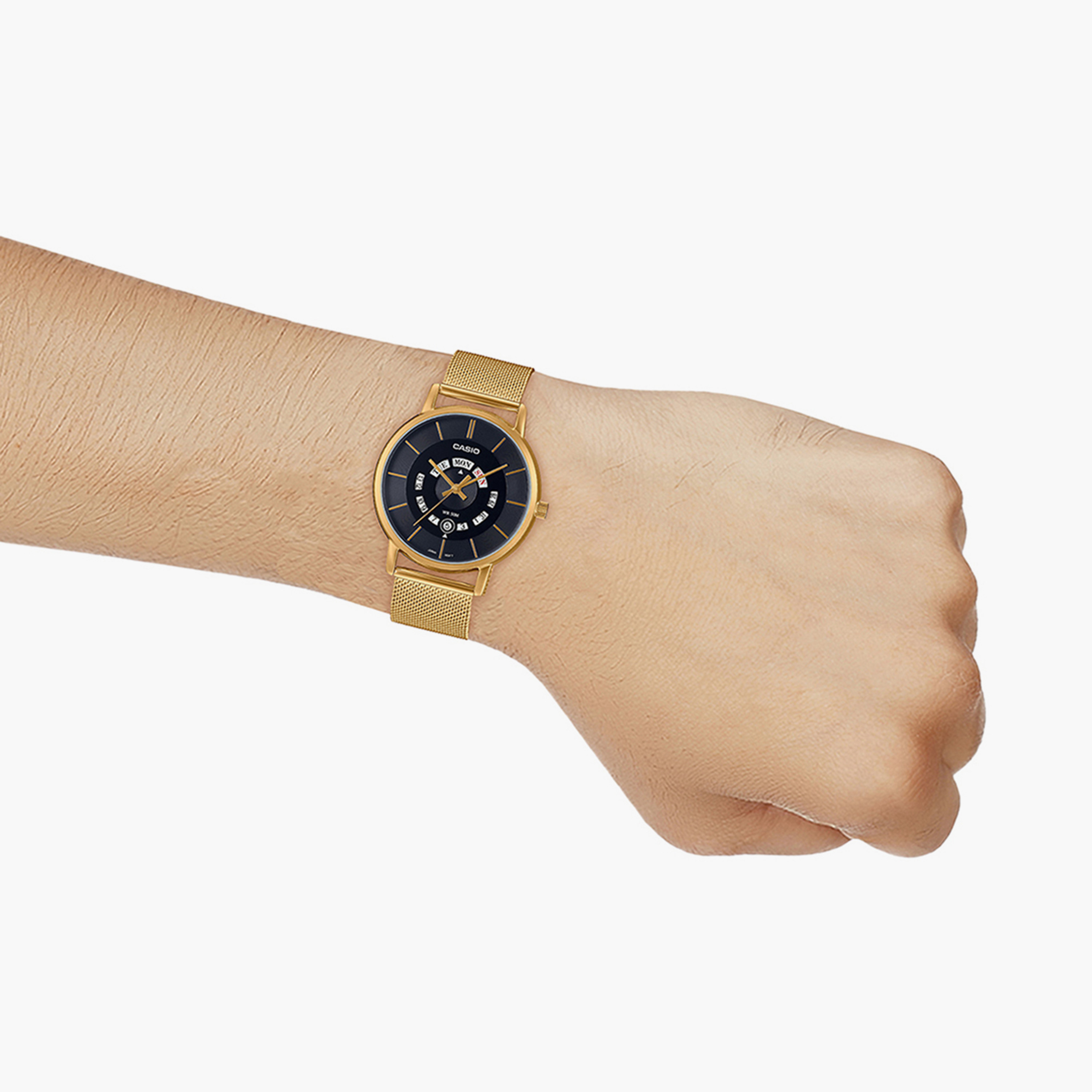  MTP-B135MG-1AVDF | ساعة أنالوج ذهبية بسوار ستانلس ستيل من كاسيو للرجال-men-watchesandjewellery-watches-image-5