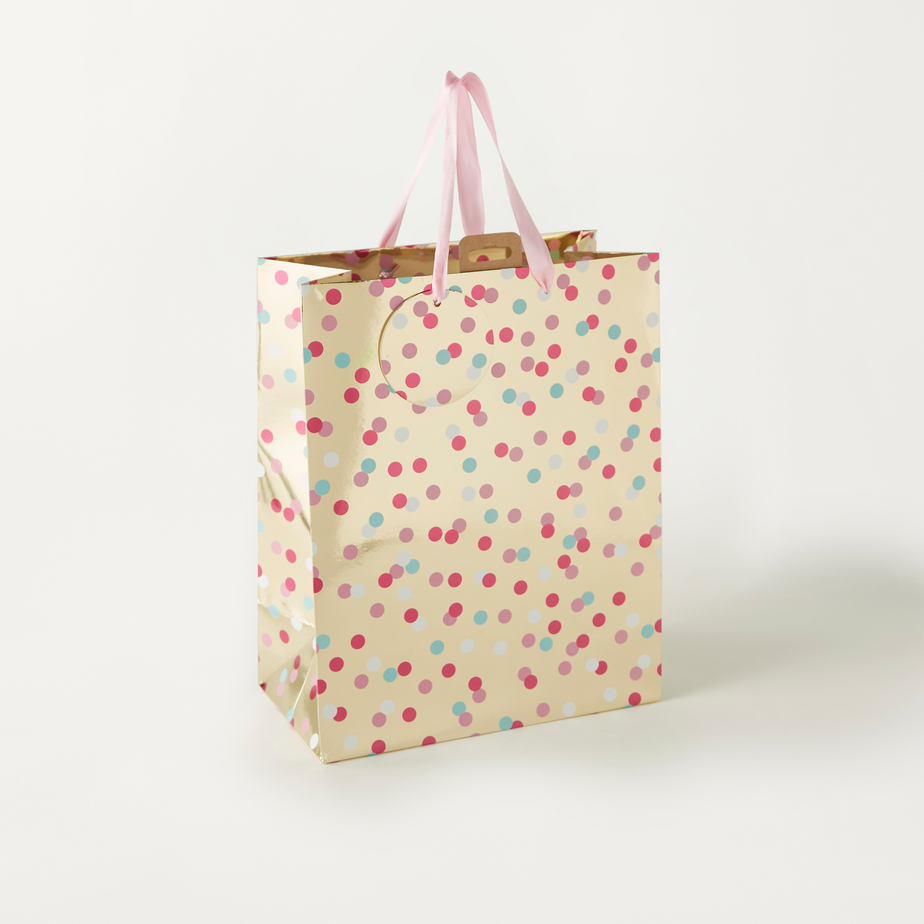 Findz Spots Print Medium Gift Bag - 10x21x25 cms-household-homefragrance-fragrancegiftset-image-4