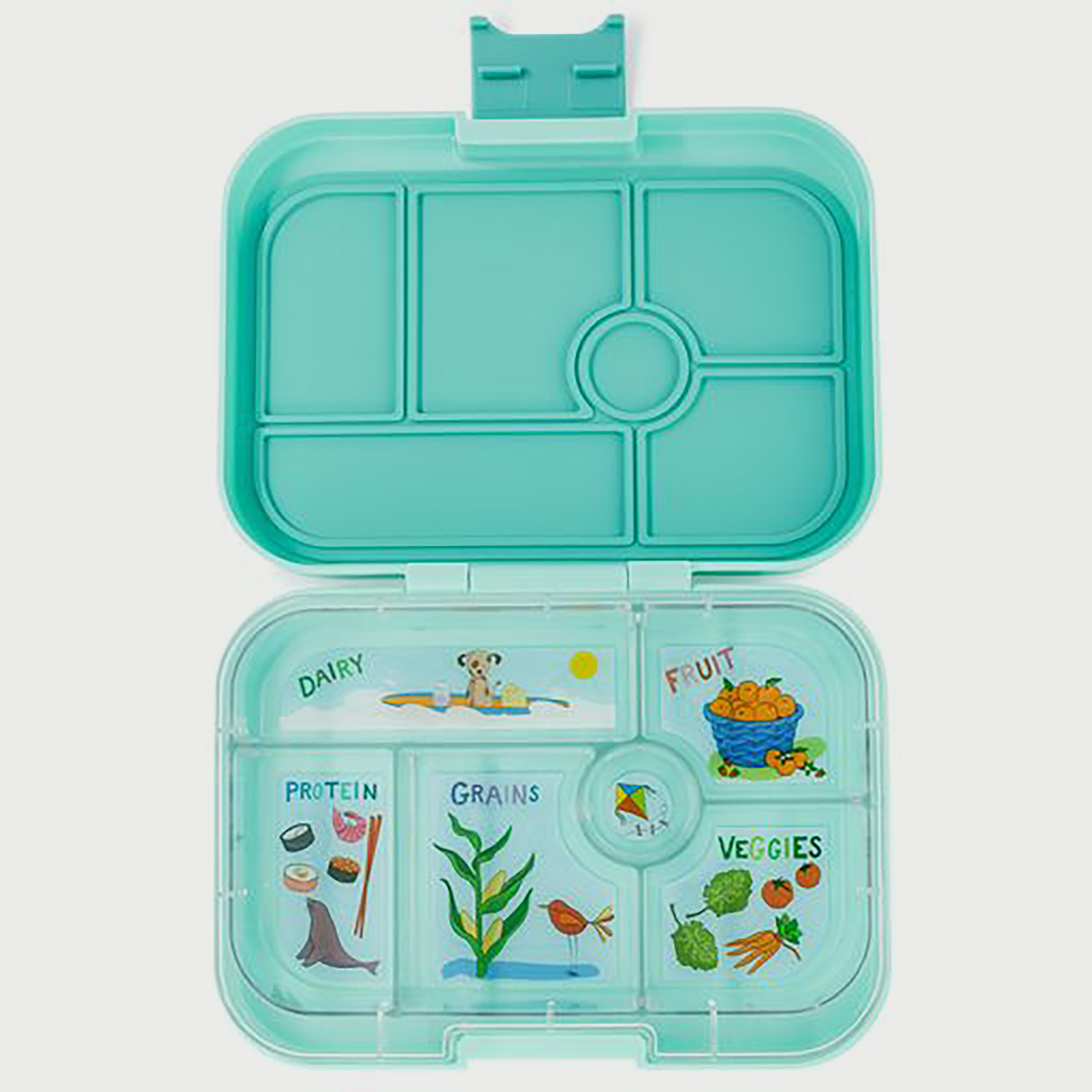 صندوق طعام 6 مقصورات بينتو ستايل بانينو من يامبوكس, جرين سيرف -school-lunchessentials-lunchboxes-image-1
