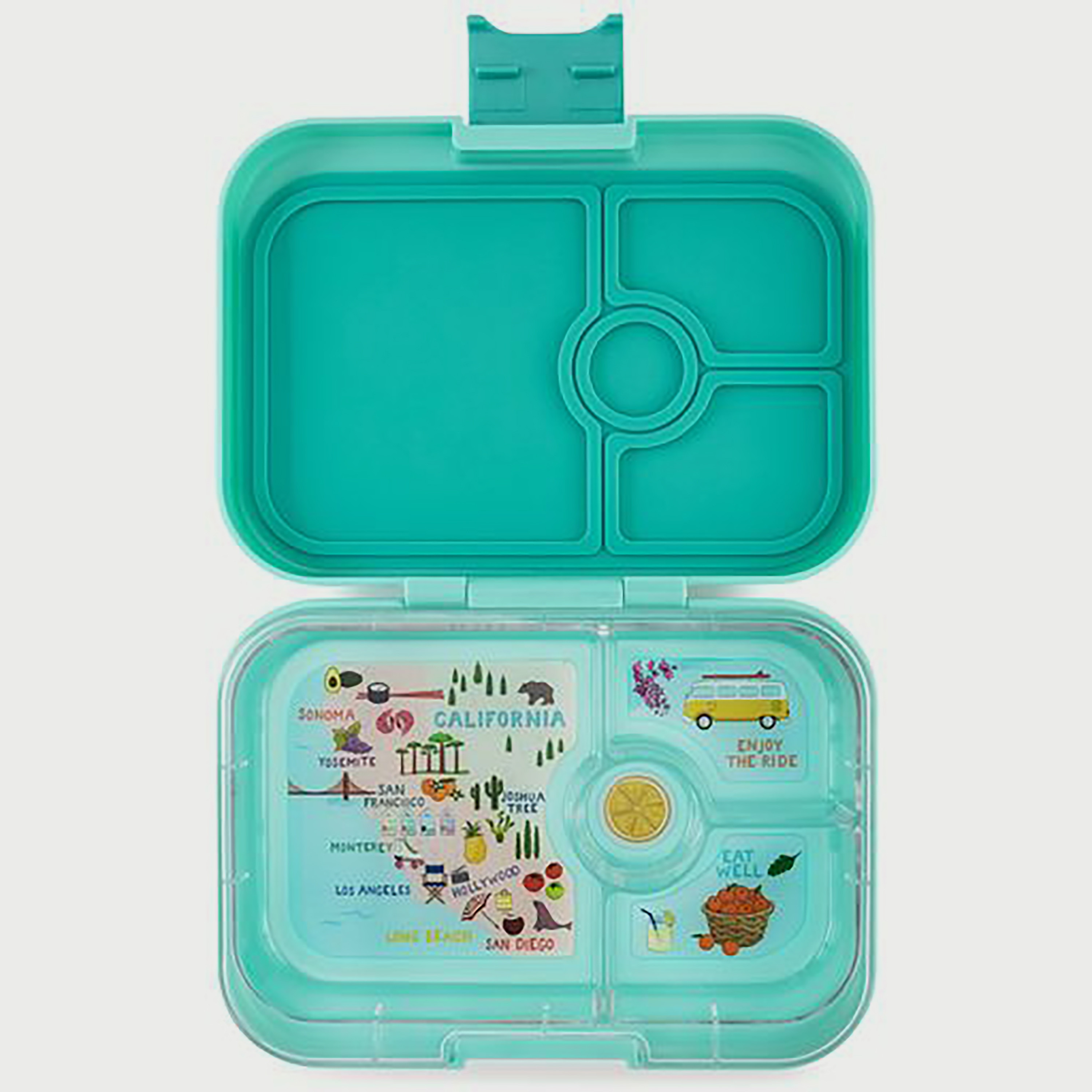 صندوق طعام 4 مقصورات بينتو ستايل بانينو من يامبوكس,جرين سيرف -school-lunchessentials-lunchboxes-image-1