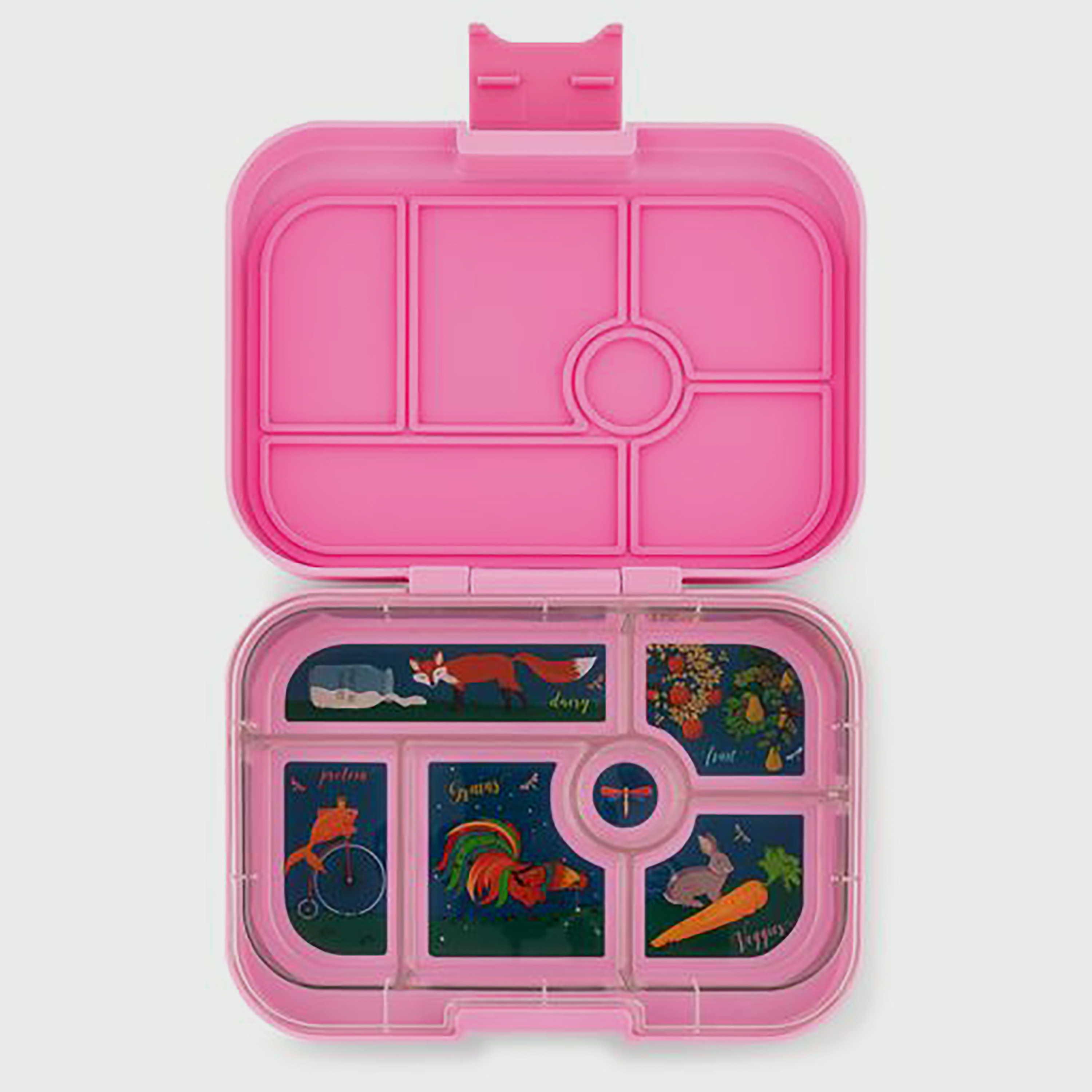 صندوق طعام 6 مقصورات أصلي ستار داست من يامبوكس, وردي-school-lunchessentials-lunchboxes-image-1