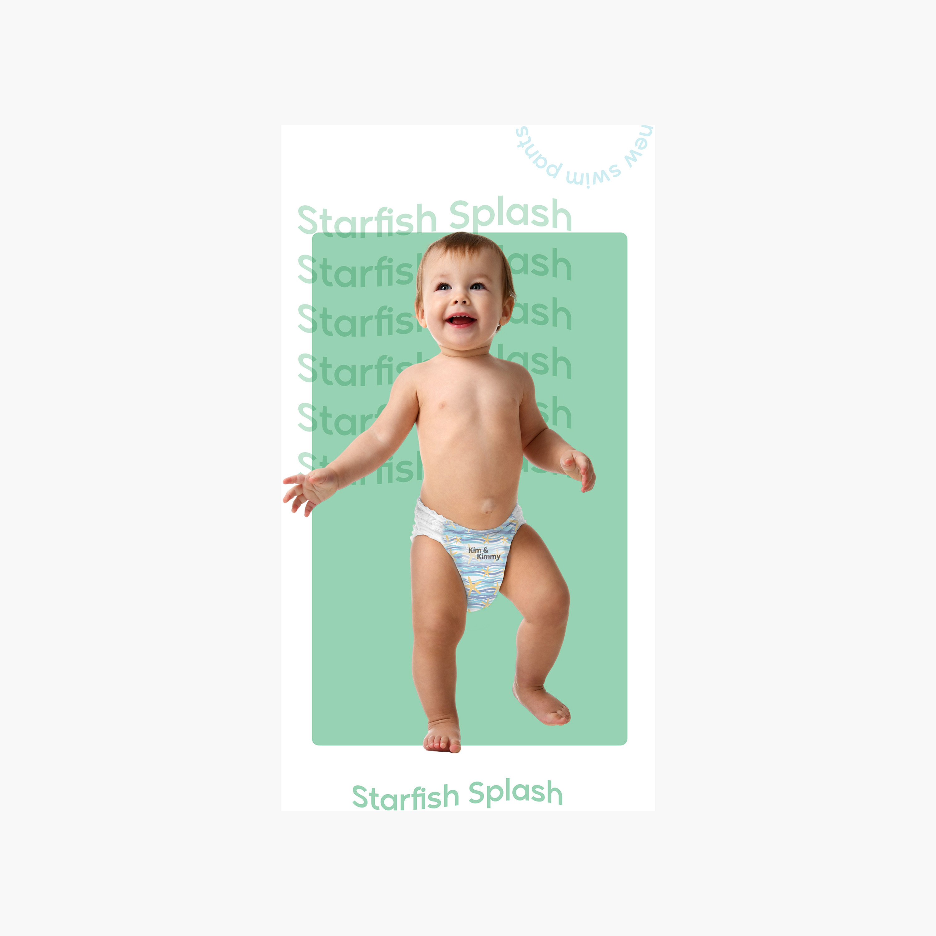 Kim & Kimmy - Swim Pants - Medium Qty 15 - Starfish Splash-baby-diapering-diapers-image-2