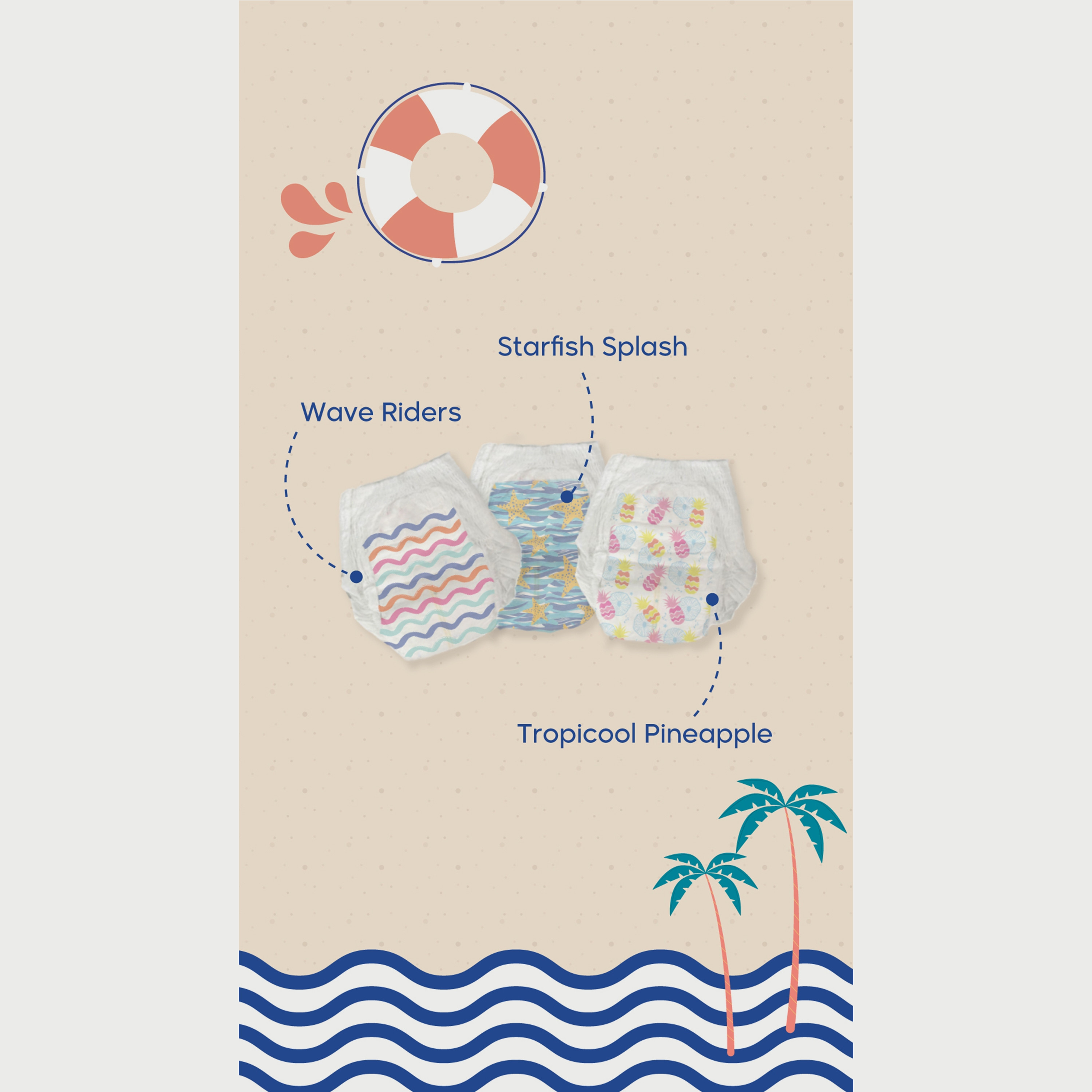 Kim & Kimmy - Swim Pants - Medium Qty 15 - Tropicool Pineapple-CP_Promo_Code_Excluded-image-3