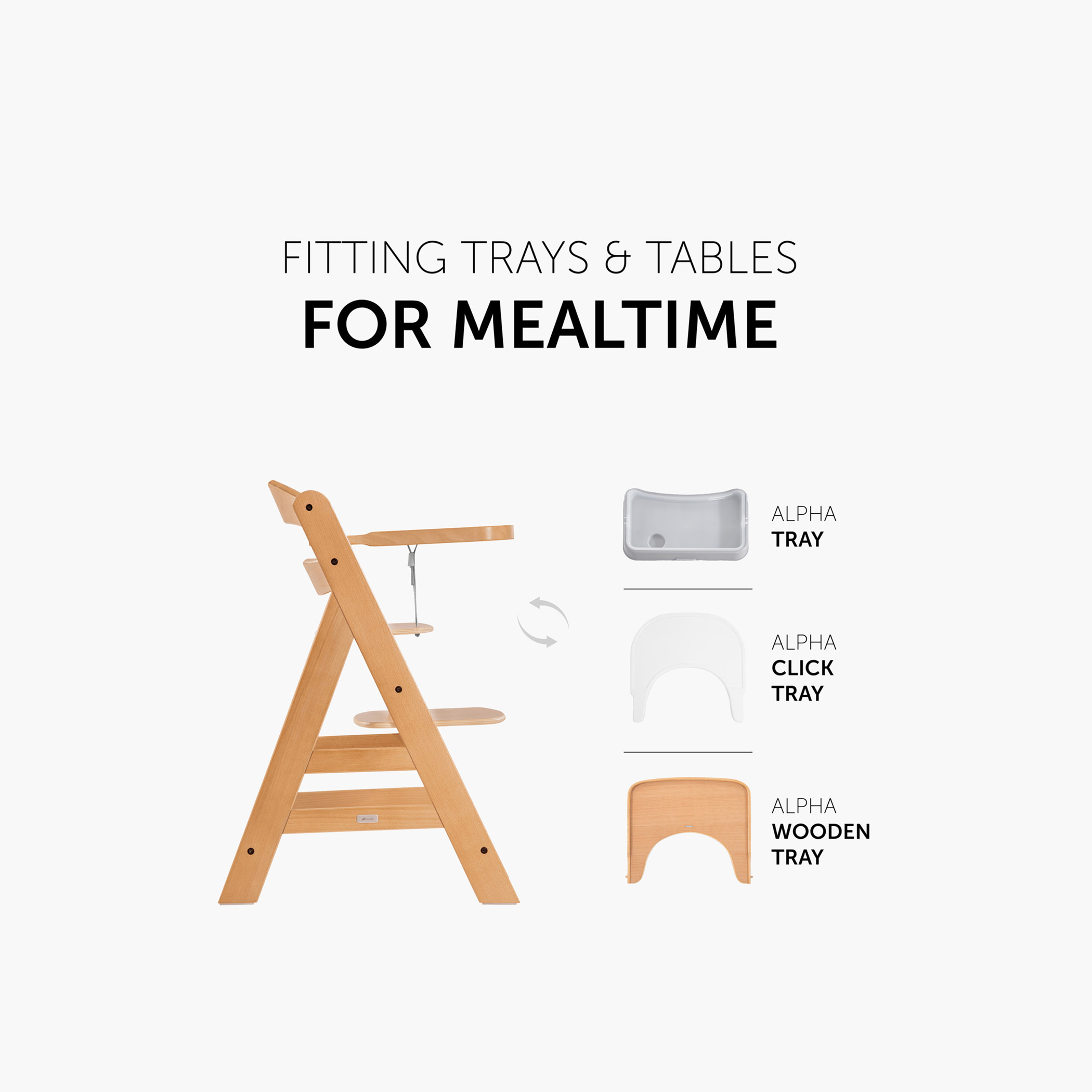 Hauck Alpha+ High Chair with Tray-baby-feeding-highchairsandboosters-image-9