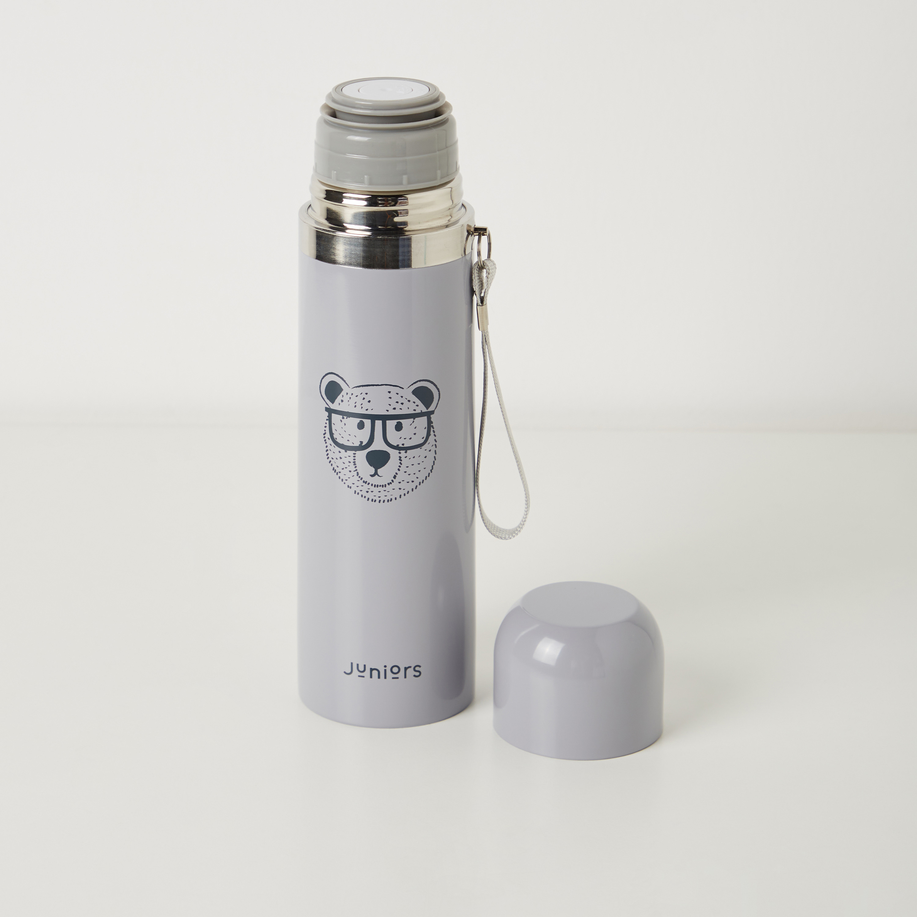 قارورة ترمس بطبعات دب مع غطاء لولبي من جونيورز - 500 مل-baby-feeding-accessories-image-3