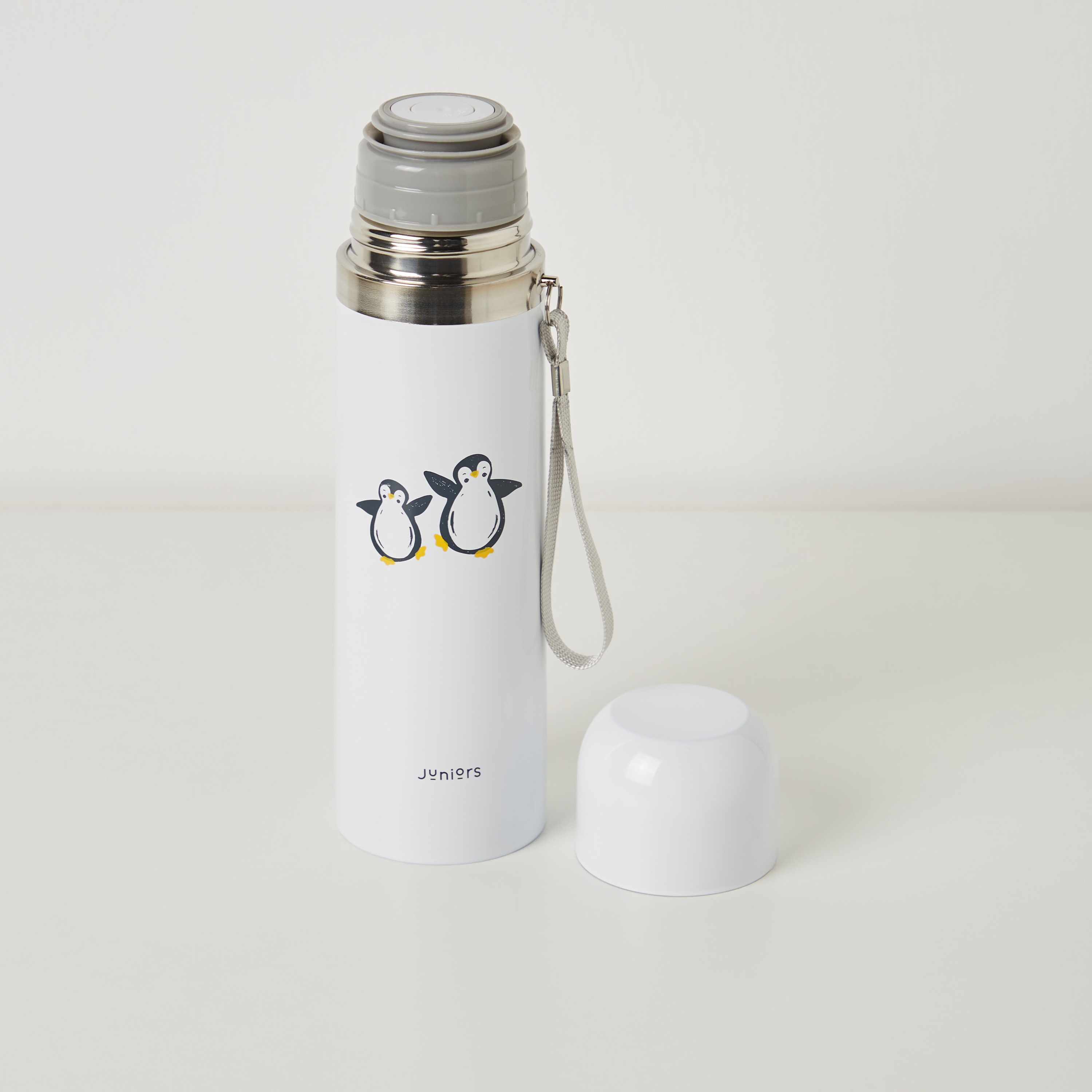 قارورة ترمس بطبعات بطريق مع غطاء لولبي من جونيورز - 500 مل-baby-feeding-accessories-image-3
