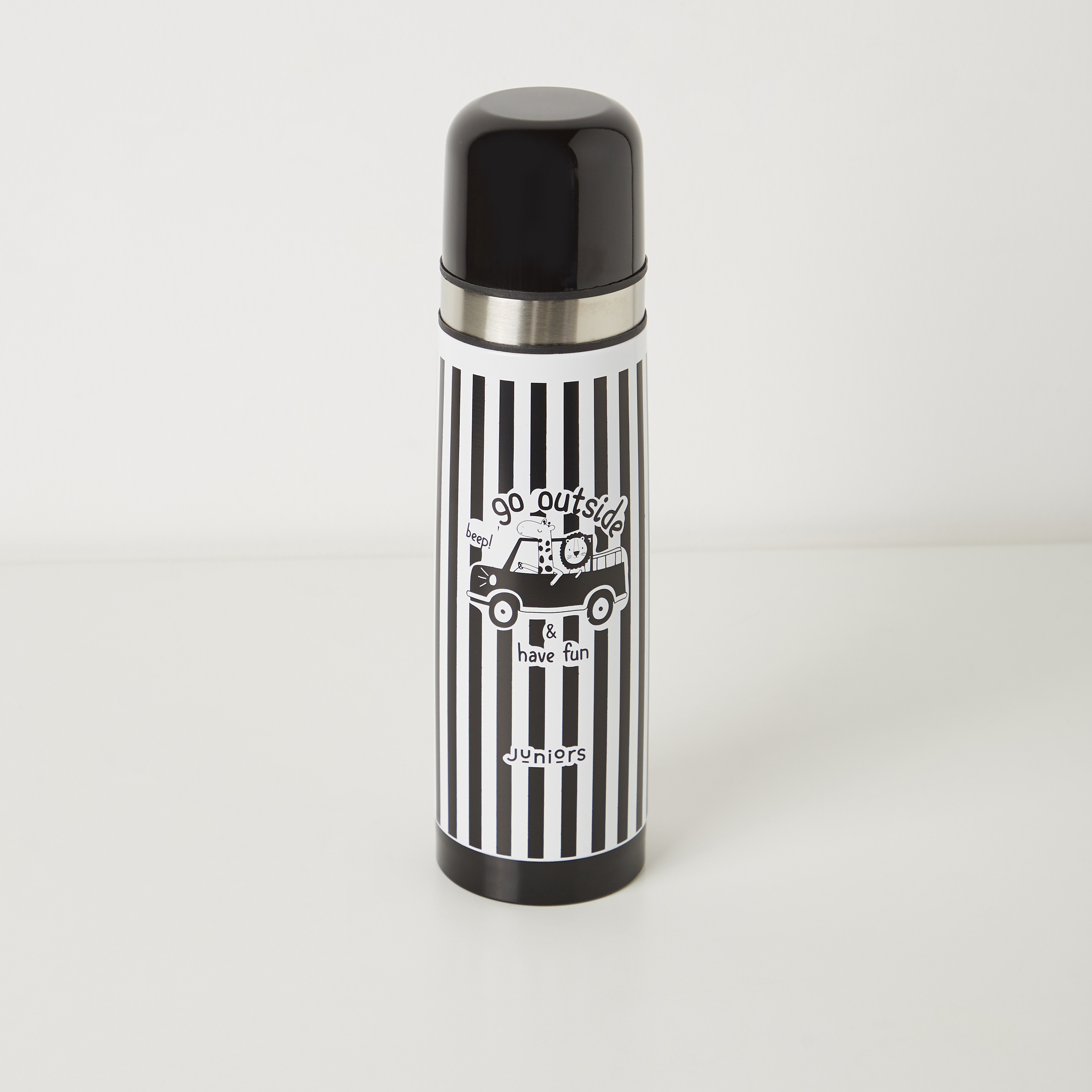 Silver store thermos flask