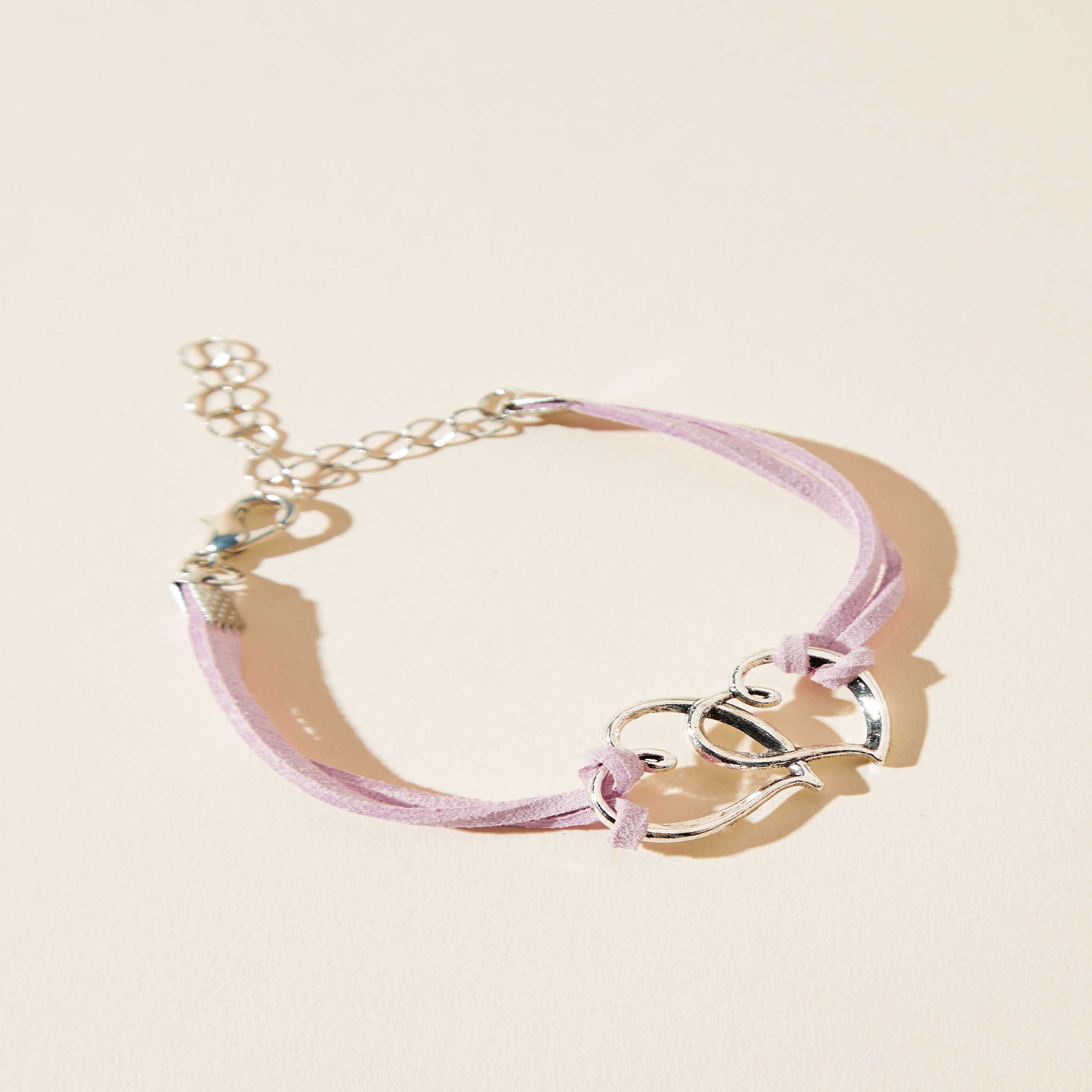 Mistotes Heart Pendant Bracelet with Lobster Clasp Closure-women-watchesandjewellery-jewellery-banglesandbracelets-image-1