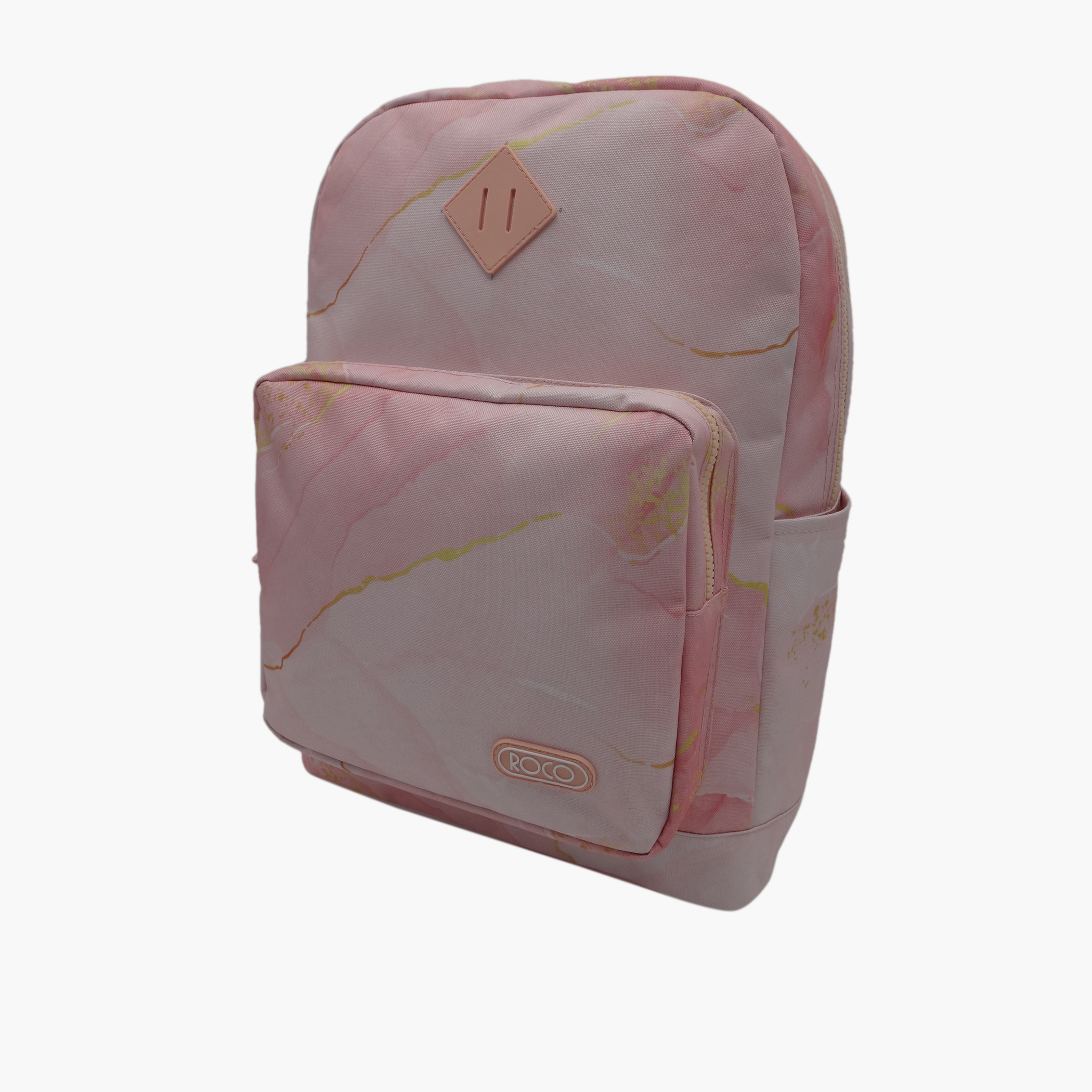 شنطة ظهر بطبعات رخامية مع مقلمة من روكو - 17 بوصة-school-bagsandbackpacks-backpacks-image-1
