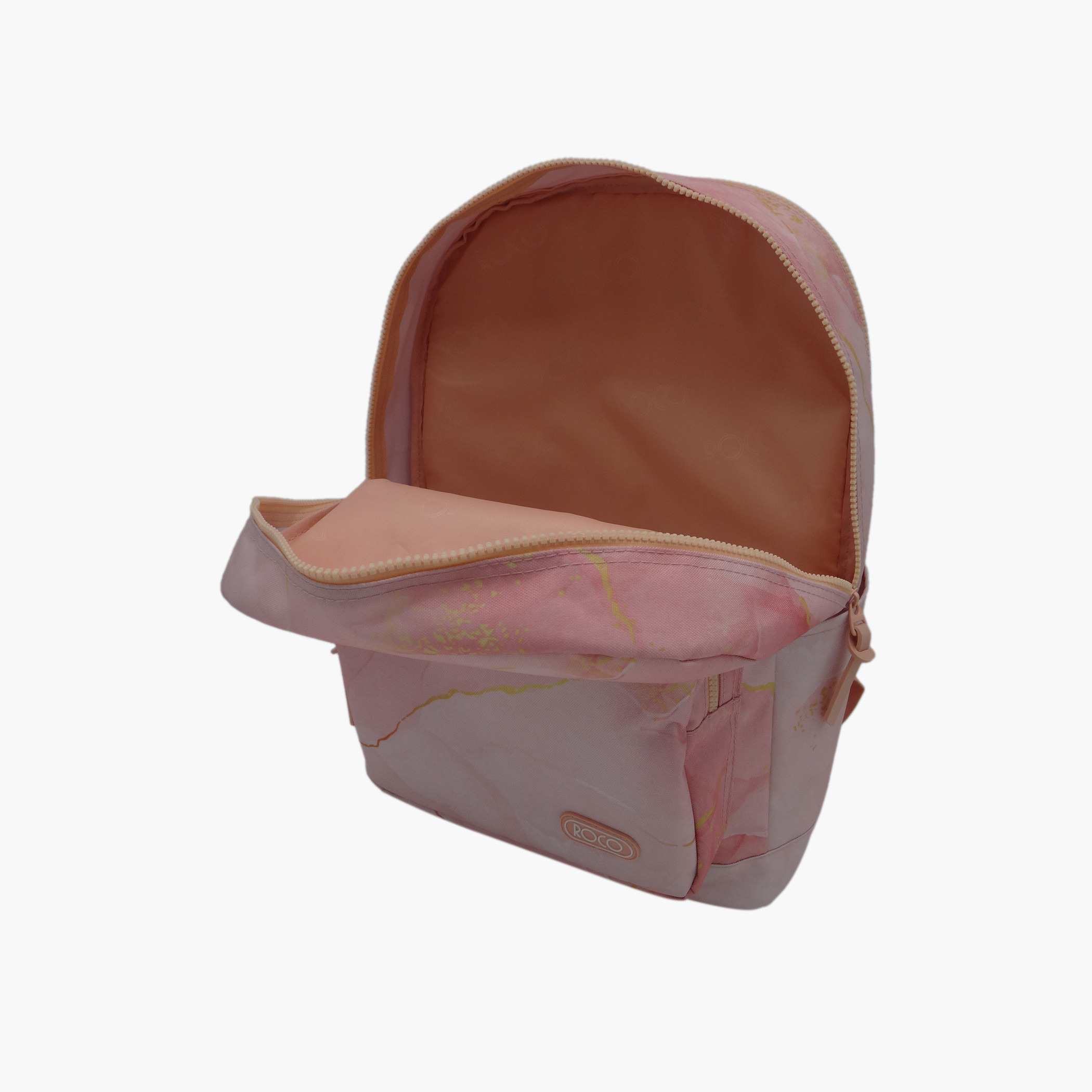 شنطة ظهر بطبعات رخامية مع مقلمة من روكو - 17 بوصة-school-bagsandbackpacks-backpacks-image-4