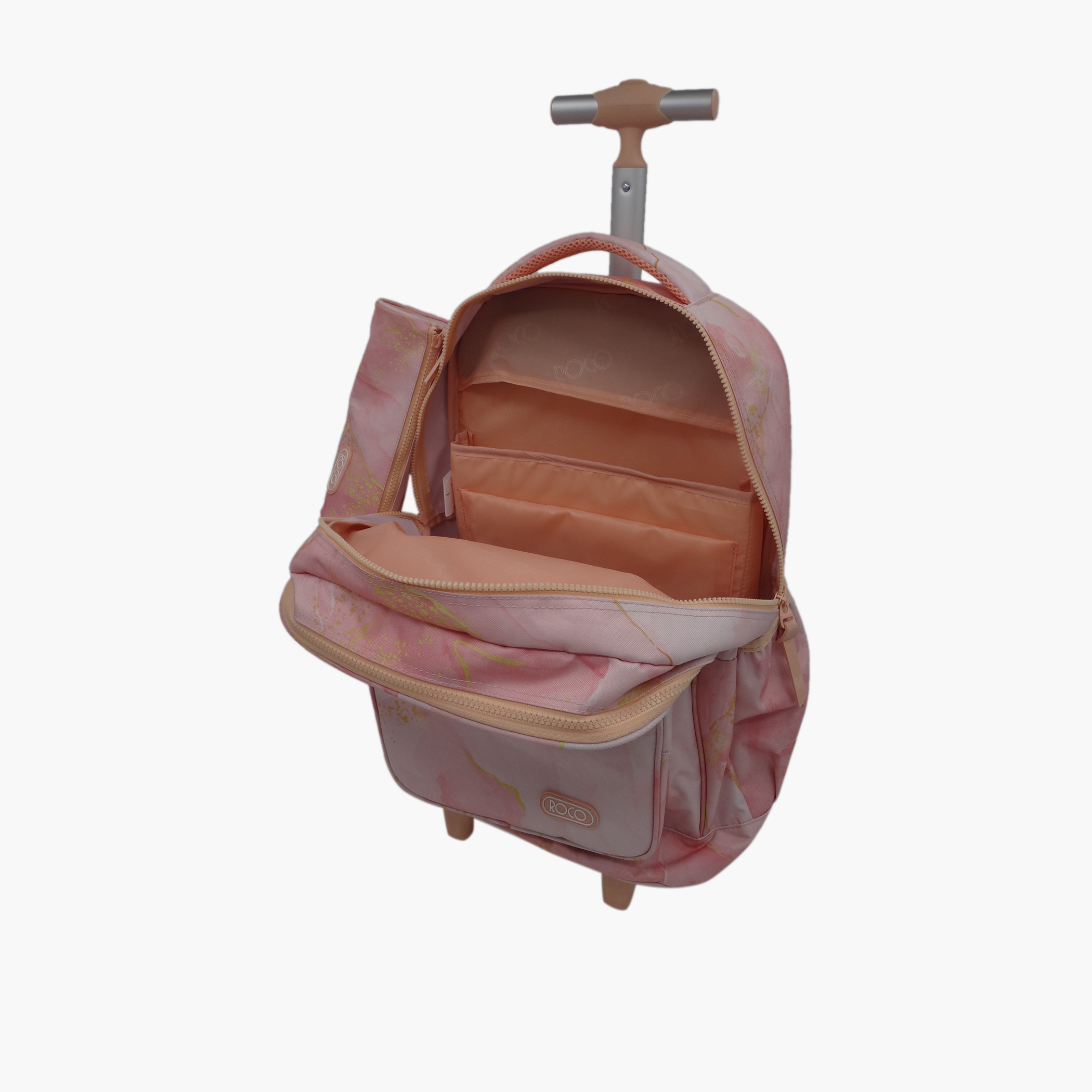 شنطة ظهر ترولي بطبعات رخامية من روكو - 18 بوصة-school-bagsandbackpacks-trolleybags-image-3