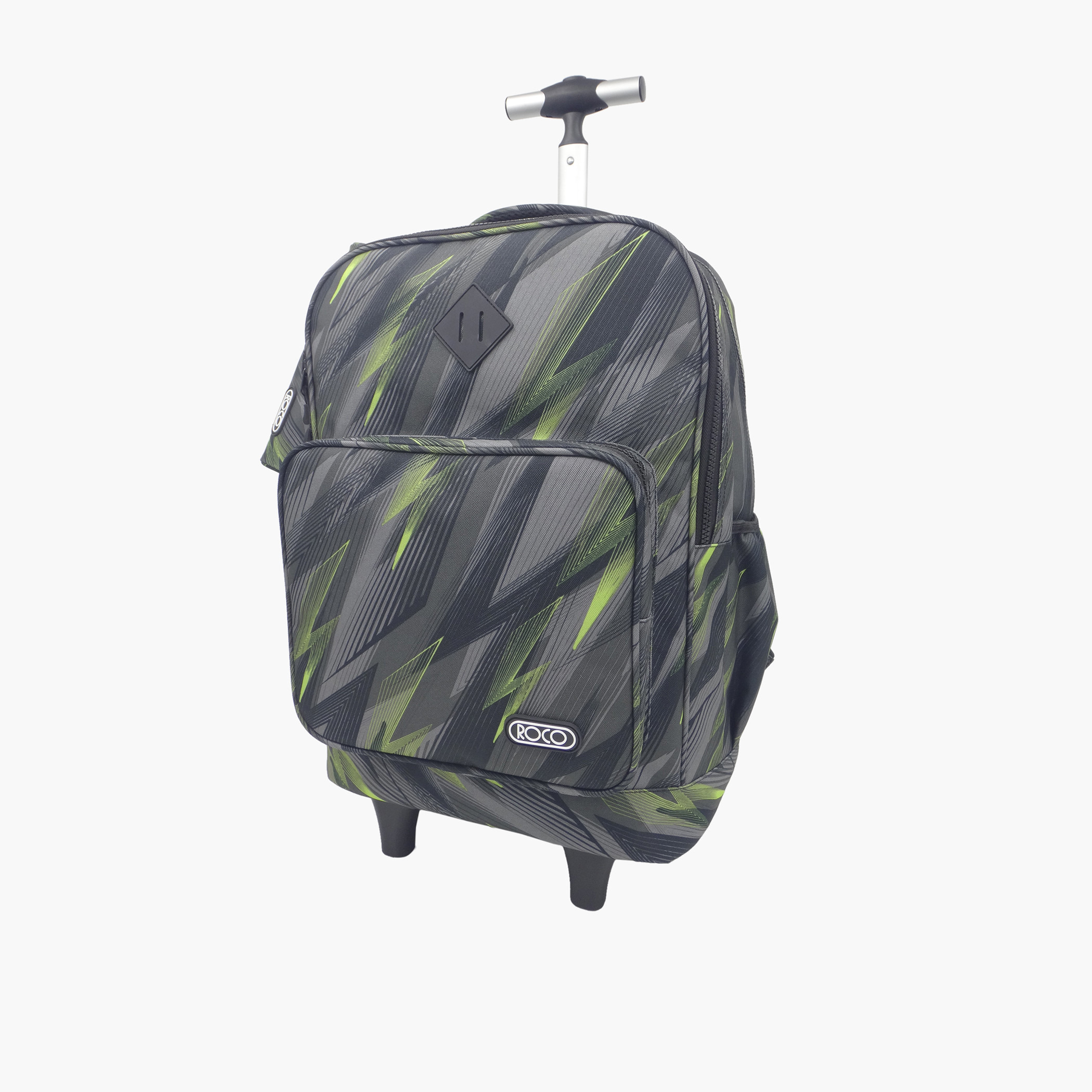 Roco Printed Trolley Bag with Retractable Handle and Pencil Case - 18 inches-school-bagsandbackpacks-trolleybags-image-1