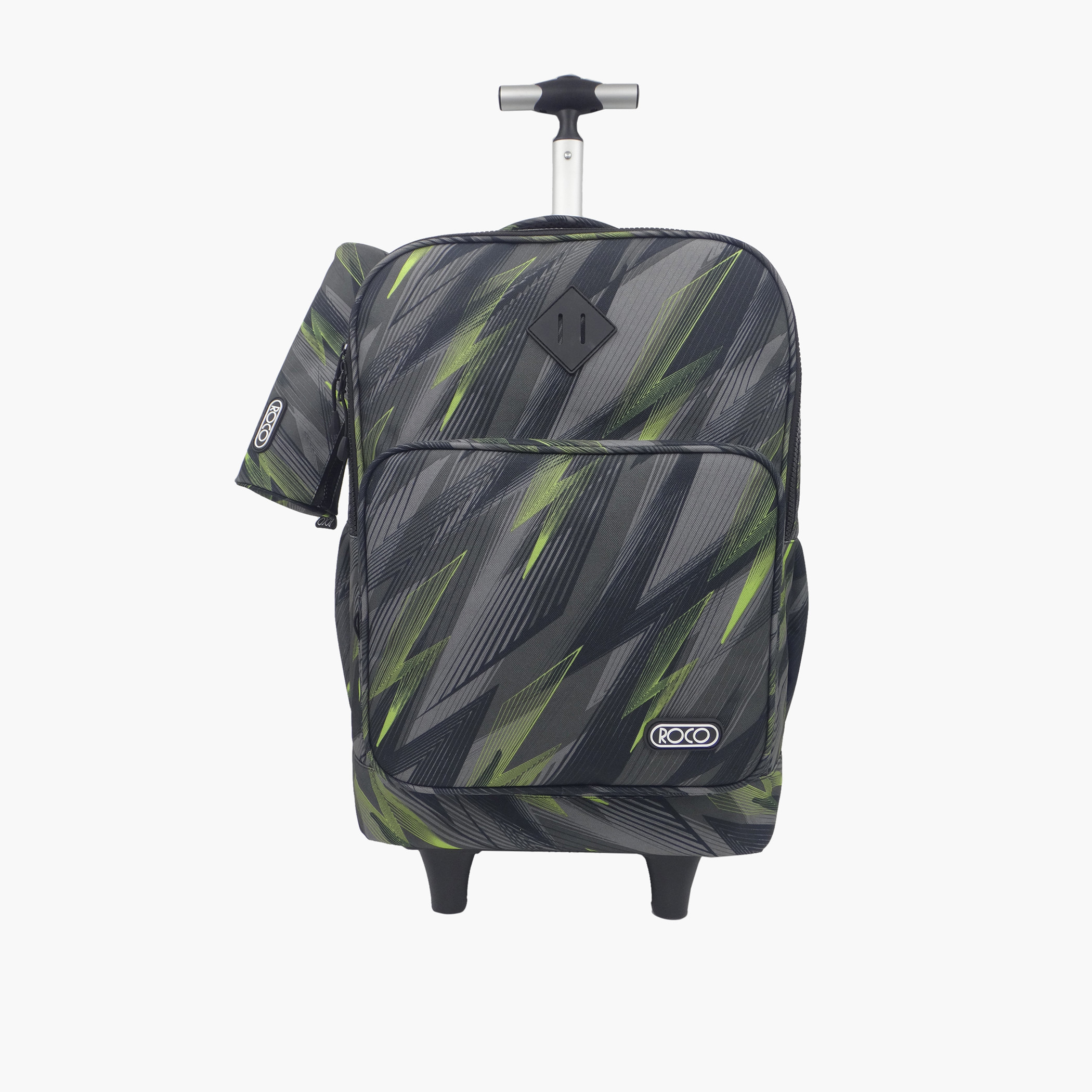Roco Printed Trolley Bag with Retractable Handle and Pencil Case - 18 inches-school-bagsandbackpacks-trolleybags-image-4