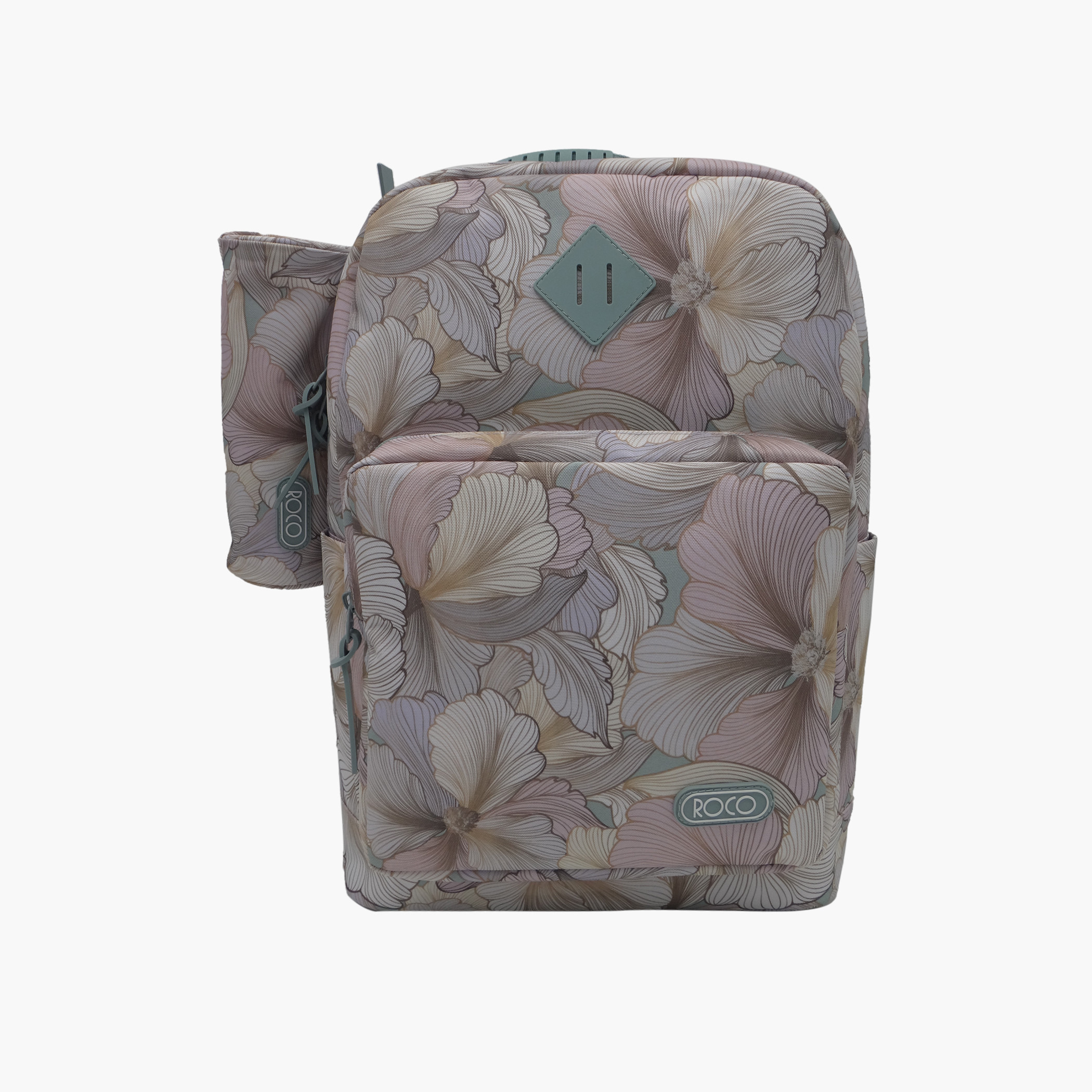 Buy Roco All-Over Floral Print Backpack with Pencil Case - 17 inches ...